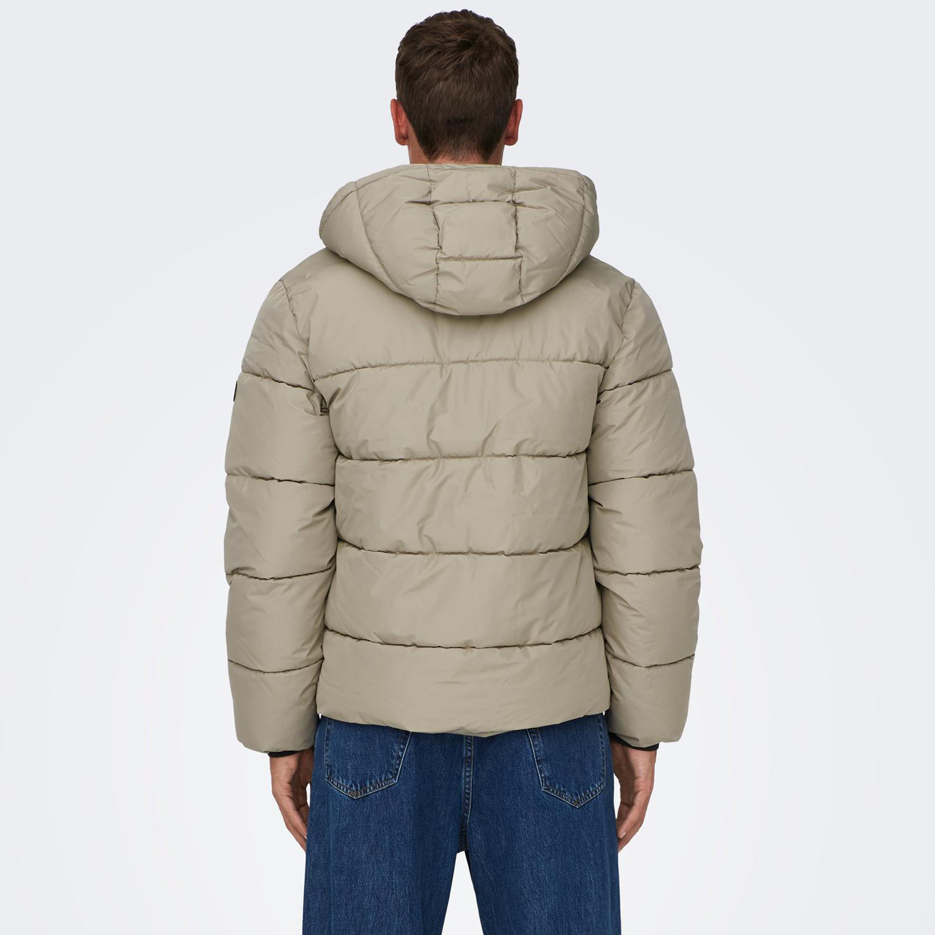 جاكيت اونلي آند سونز مع منفوخ ذو مبطن بغطاء للرأس-men-clothing-jacketsandblazers-jackets-image-1