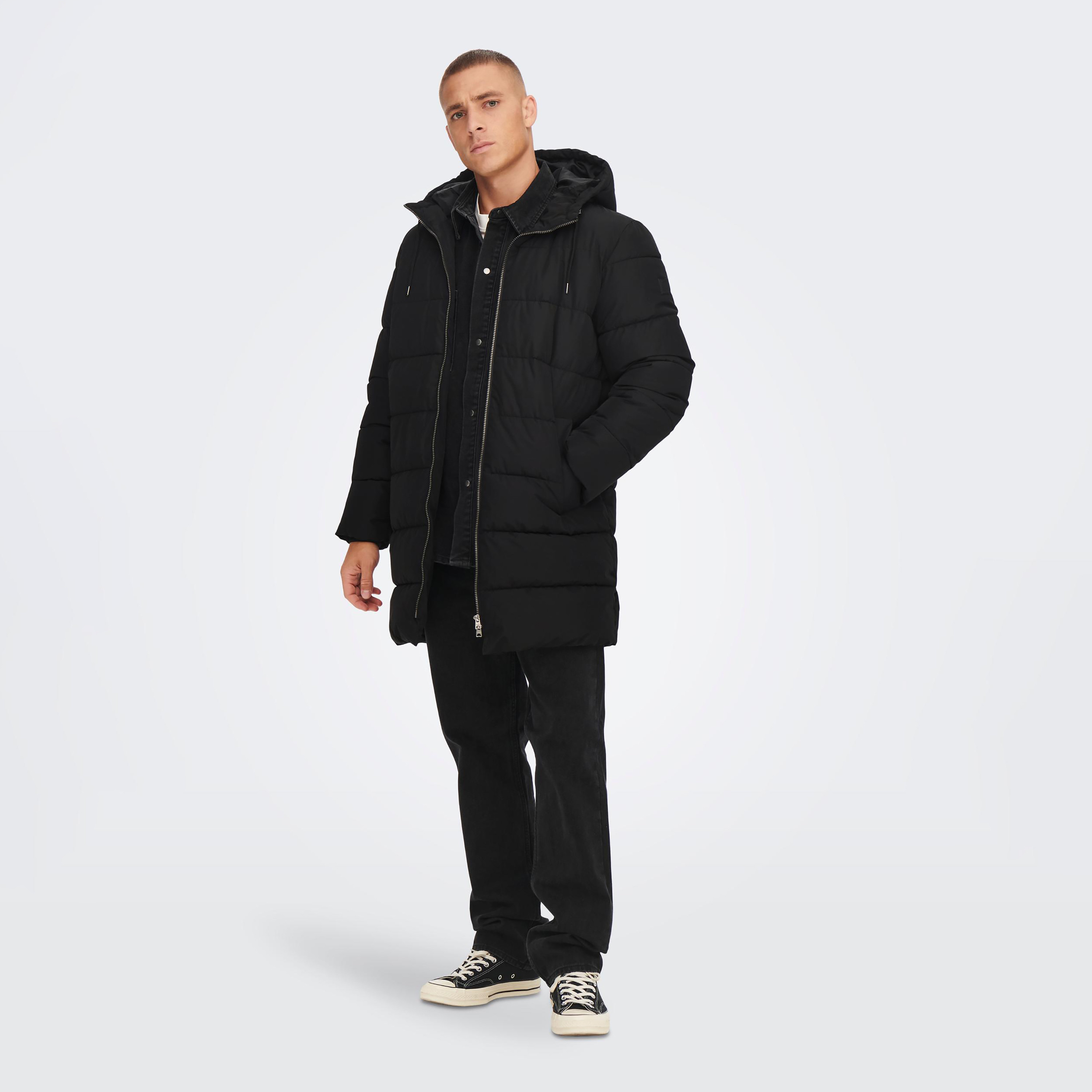 معطف اونلي آند سونز مع منفوخ ذو مبطن بغطاء للرأس-men-clothing-jacketsandblazers-jackets-image-2
