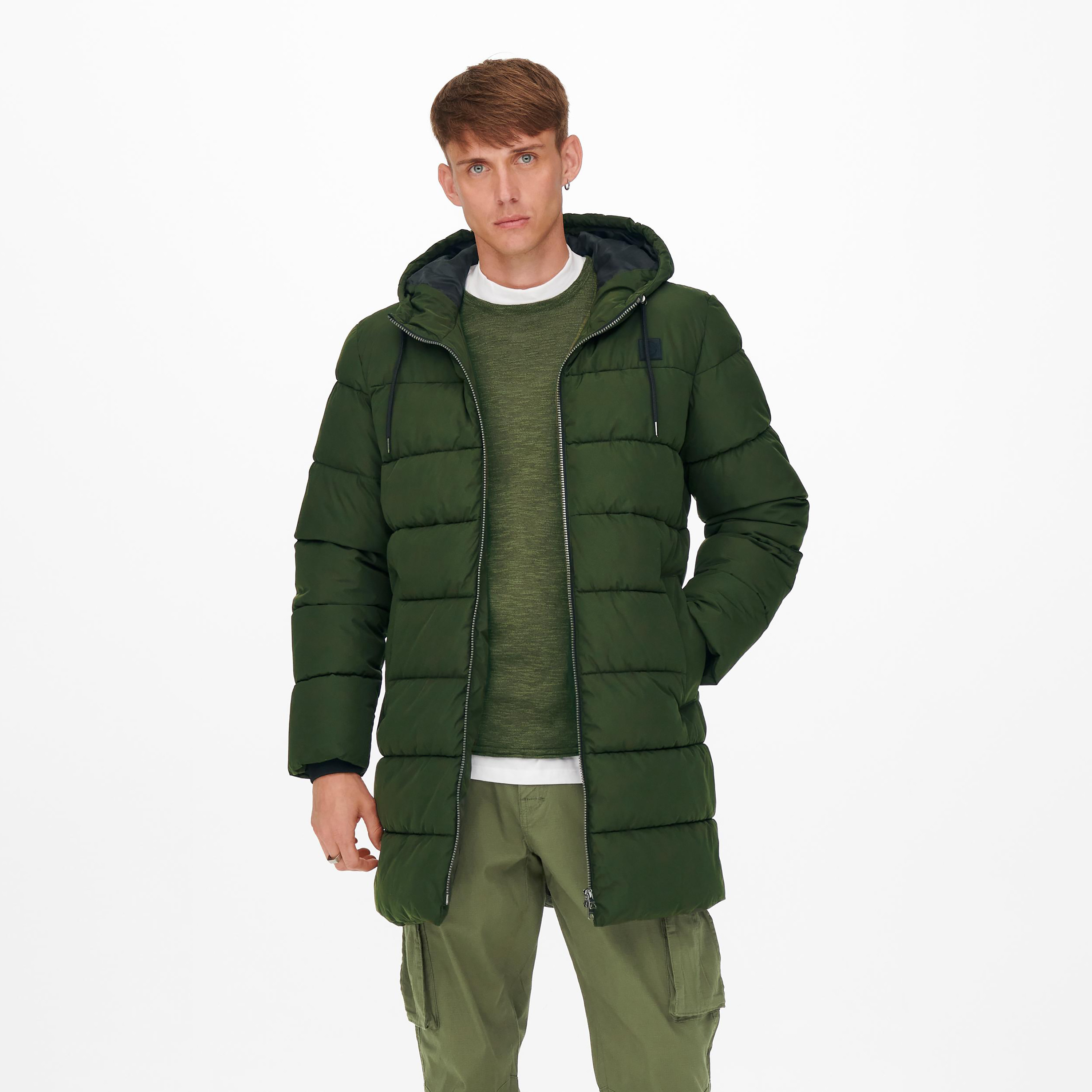 معطف اونلي آند سونز مع منفوخ ذو مبطن بغطاء للرأس-men-clothing-jacketsandblazers-jackets-image-5
