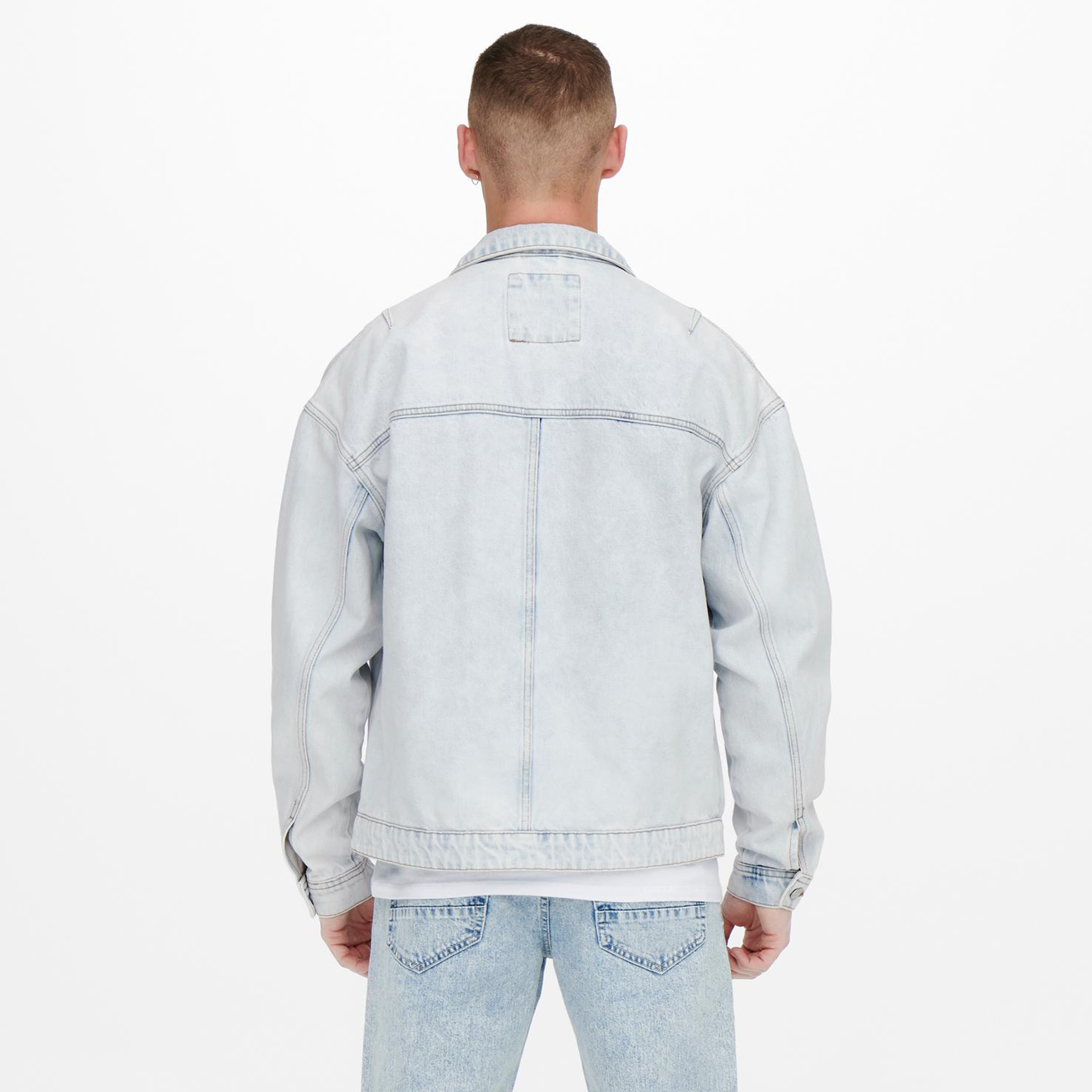 Only & Sons Plain Denim Jacket-men-clothing-jacketsandblazers-jackets-image-4