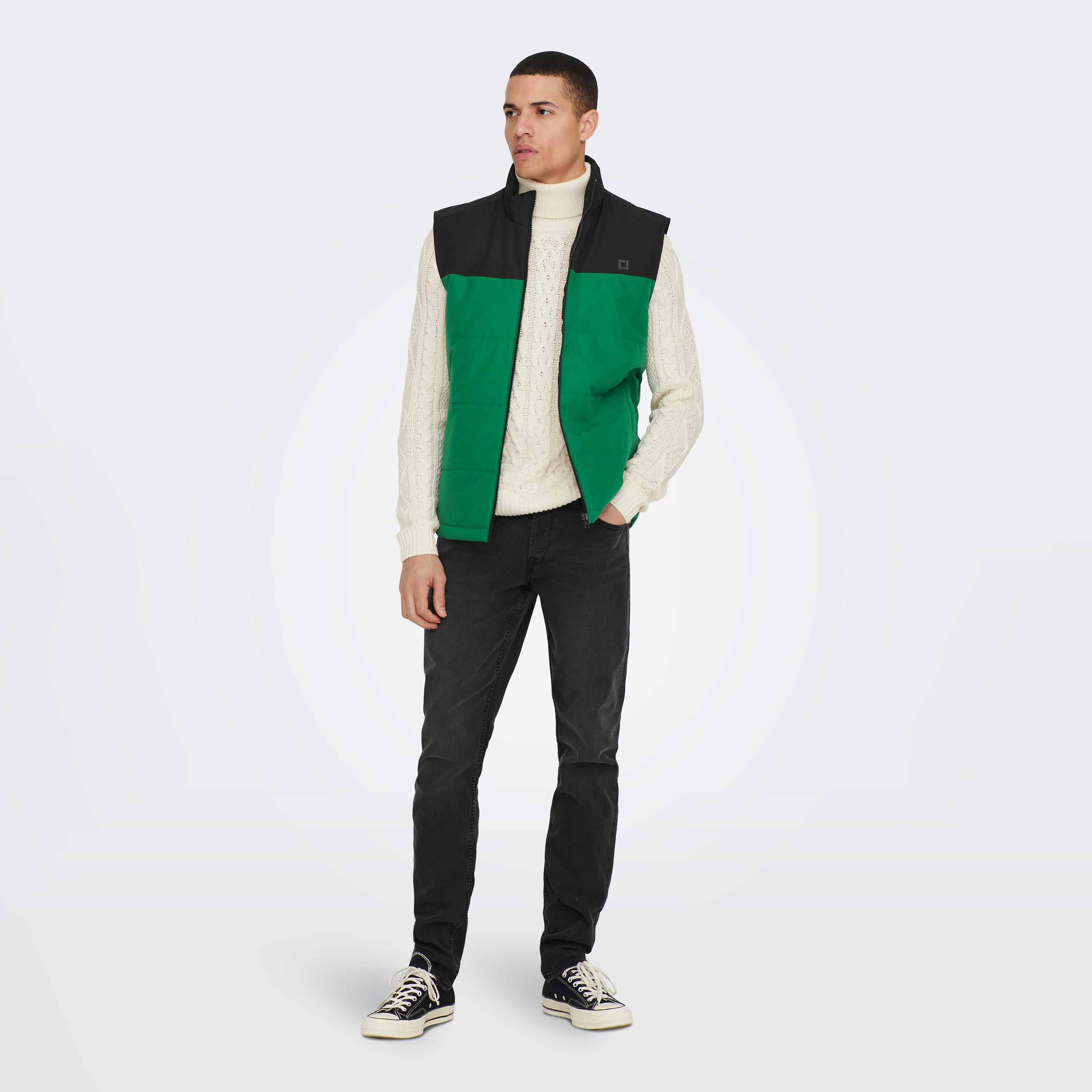 Only & Sons Colour Blocked Quilted Gilet-men-clothing-jacketsandblazers-jackets-image-2
