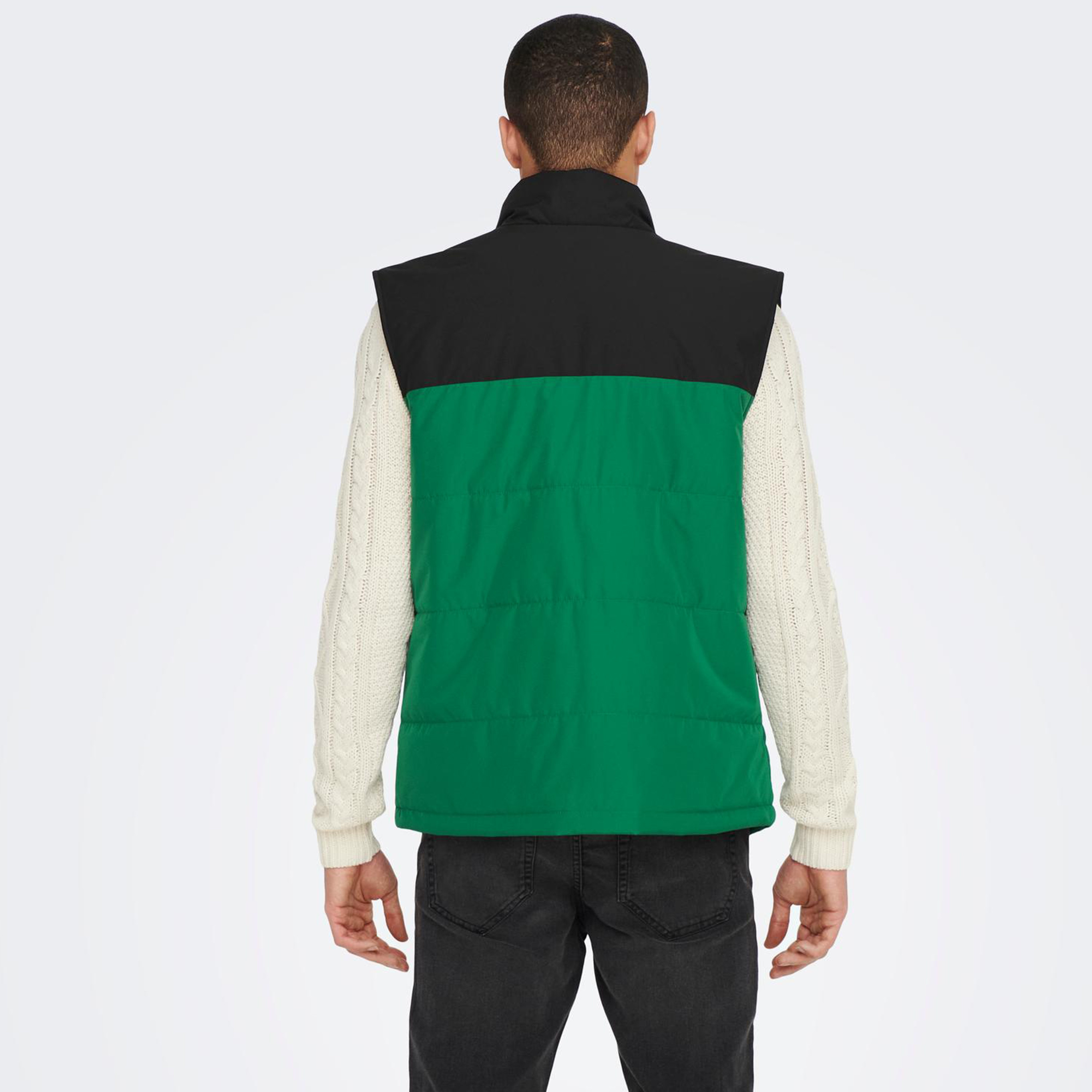 Only & Sons Colour Blocked Quilted Gilet-men-clothing-jacketsandblazers-jackets-image-4