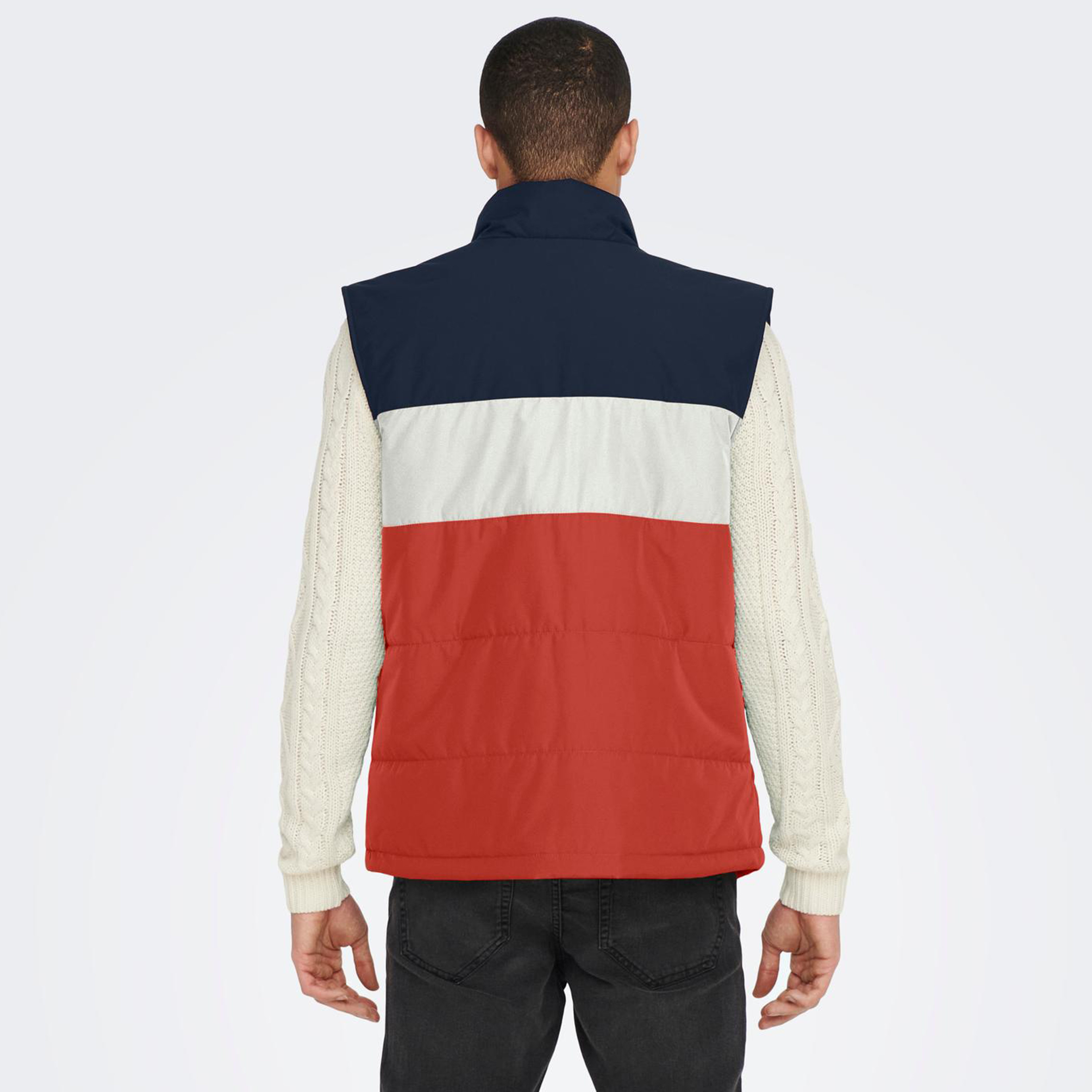 Only & Sons Colour Blocked Quilted Gilet-men-clothing-jacketsandblazers-jackets-image-6