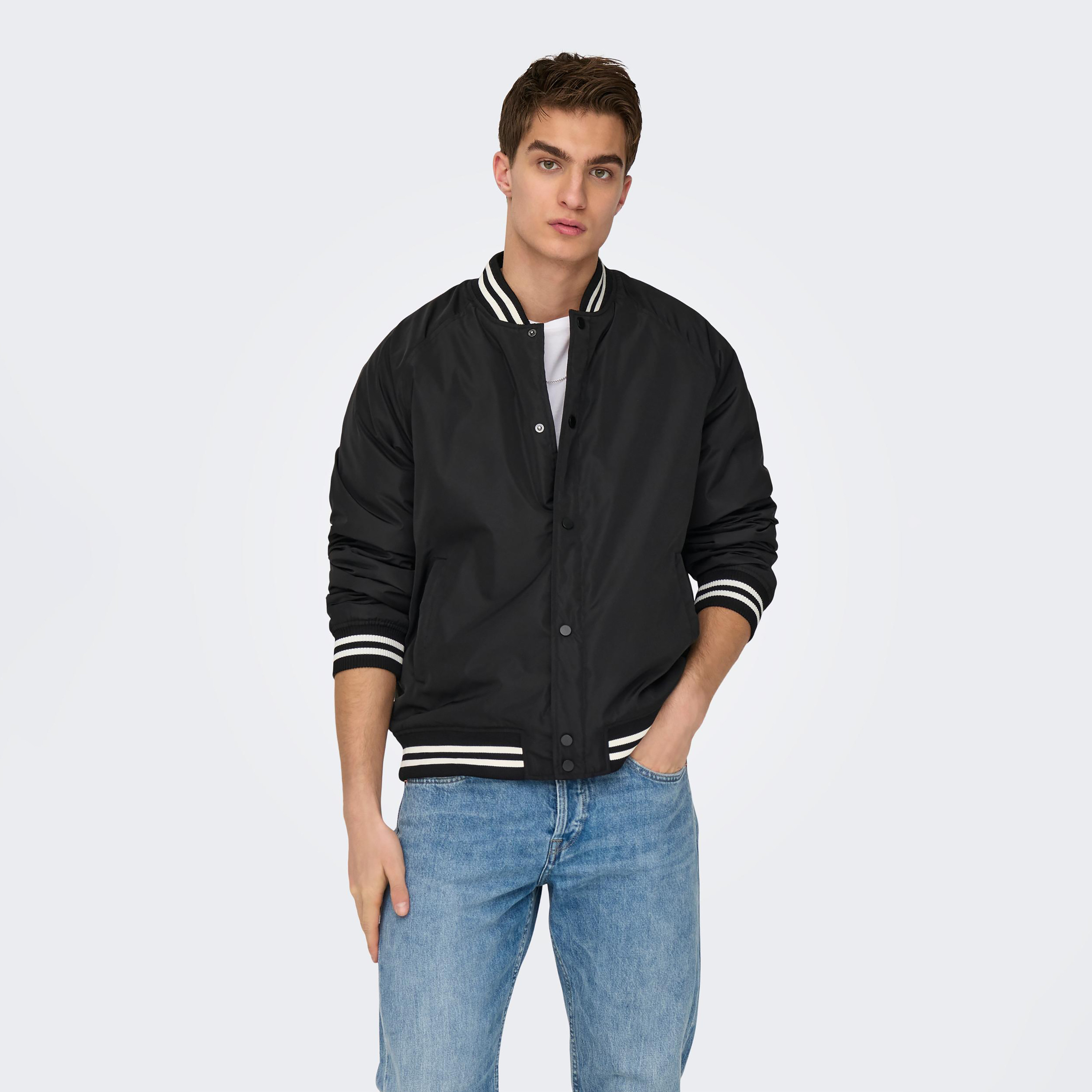 Only & Sons Plain Bomber Jacket-men-clothing-jacketsandblazers-jackets-image-5