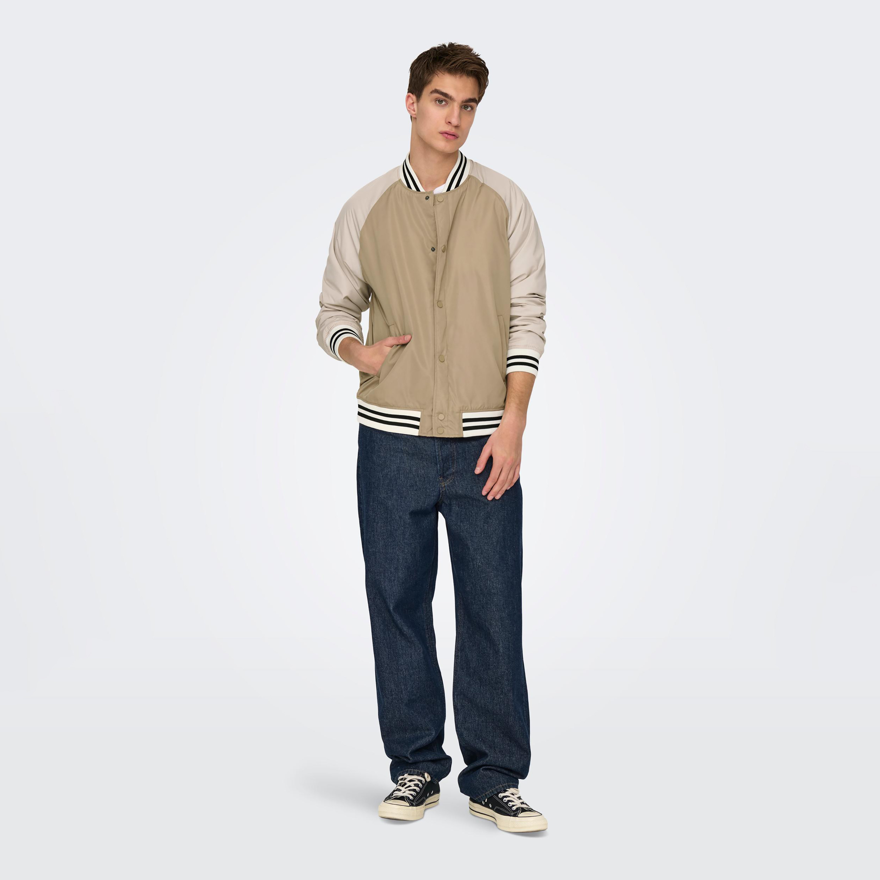 Only & Sons Plain Bomber Jacket-men-clothing-jacketsandblazers-jackets-image-2