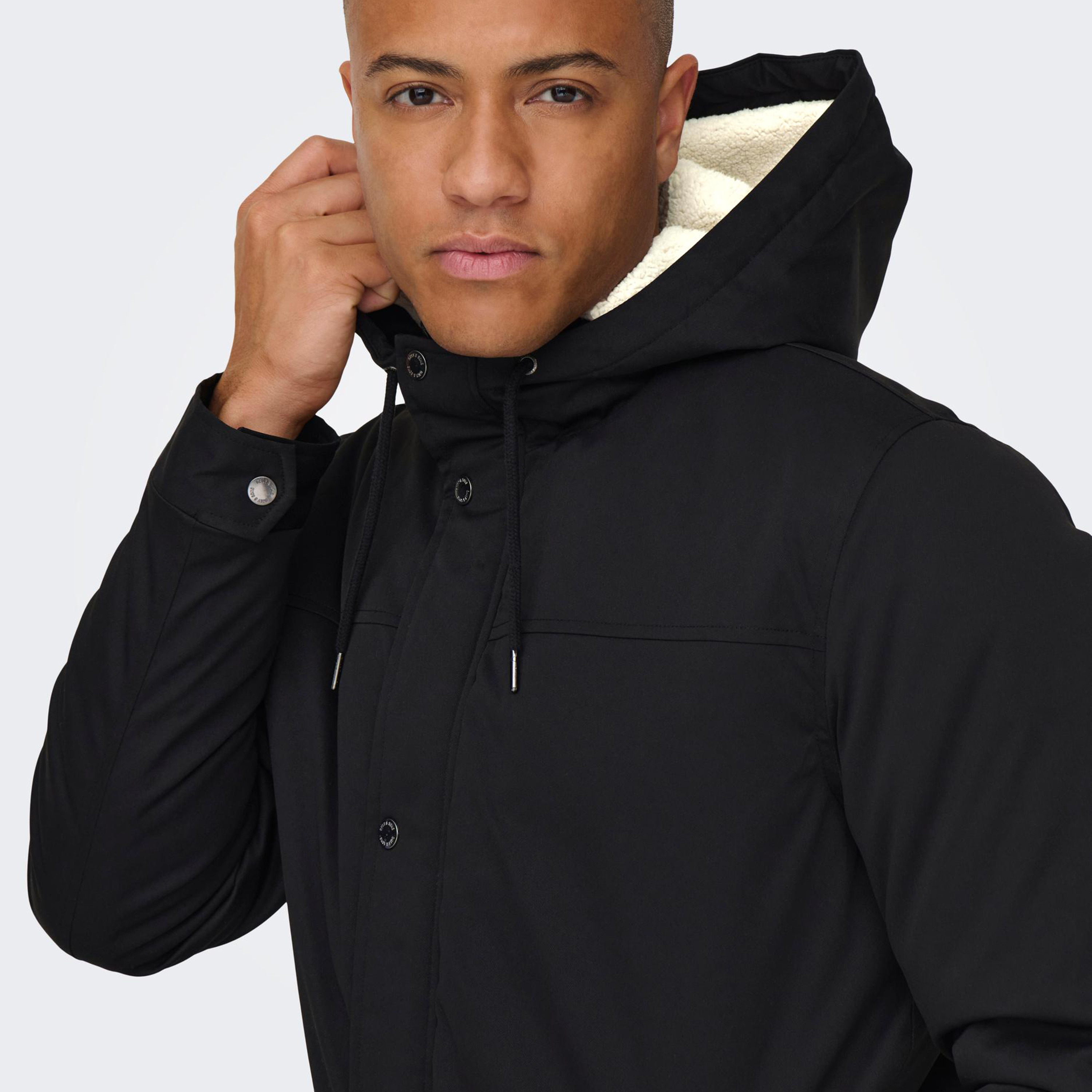 باركا جاكيت بغطاء للرأس سادة من اونلي آند سونز-men-clothing-jacketsandblazers-jackets-image-3