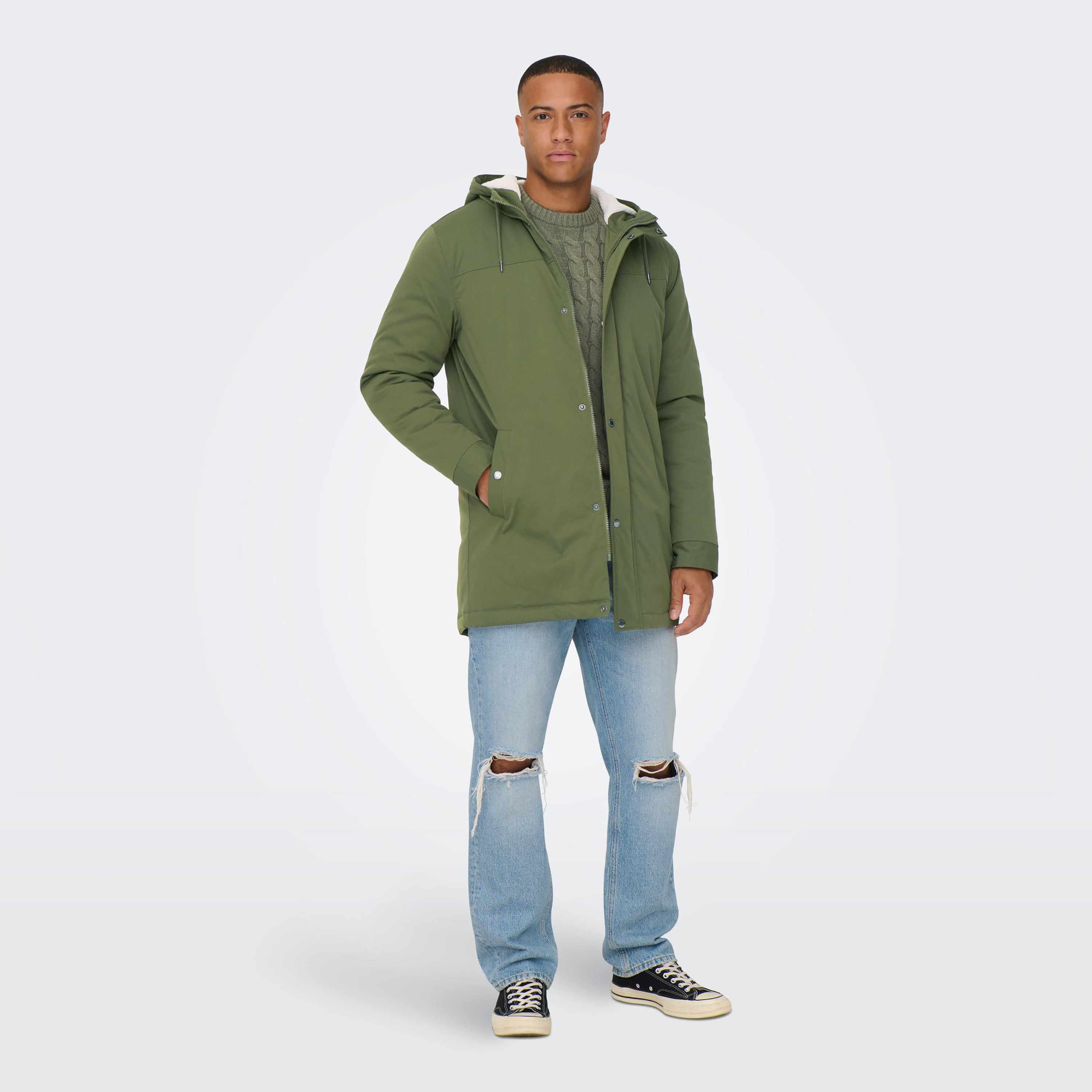 باركا جاكيت بغطاء للرأس سادة من اونلي آند سونز-men-clothing-jacketsandblazers-jackets-image-6