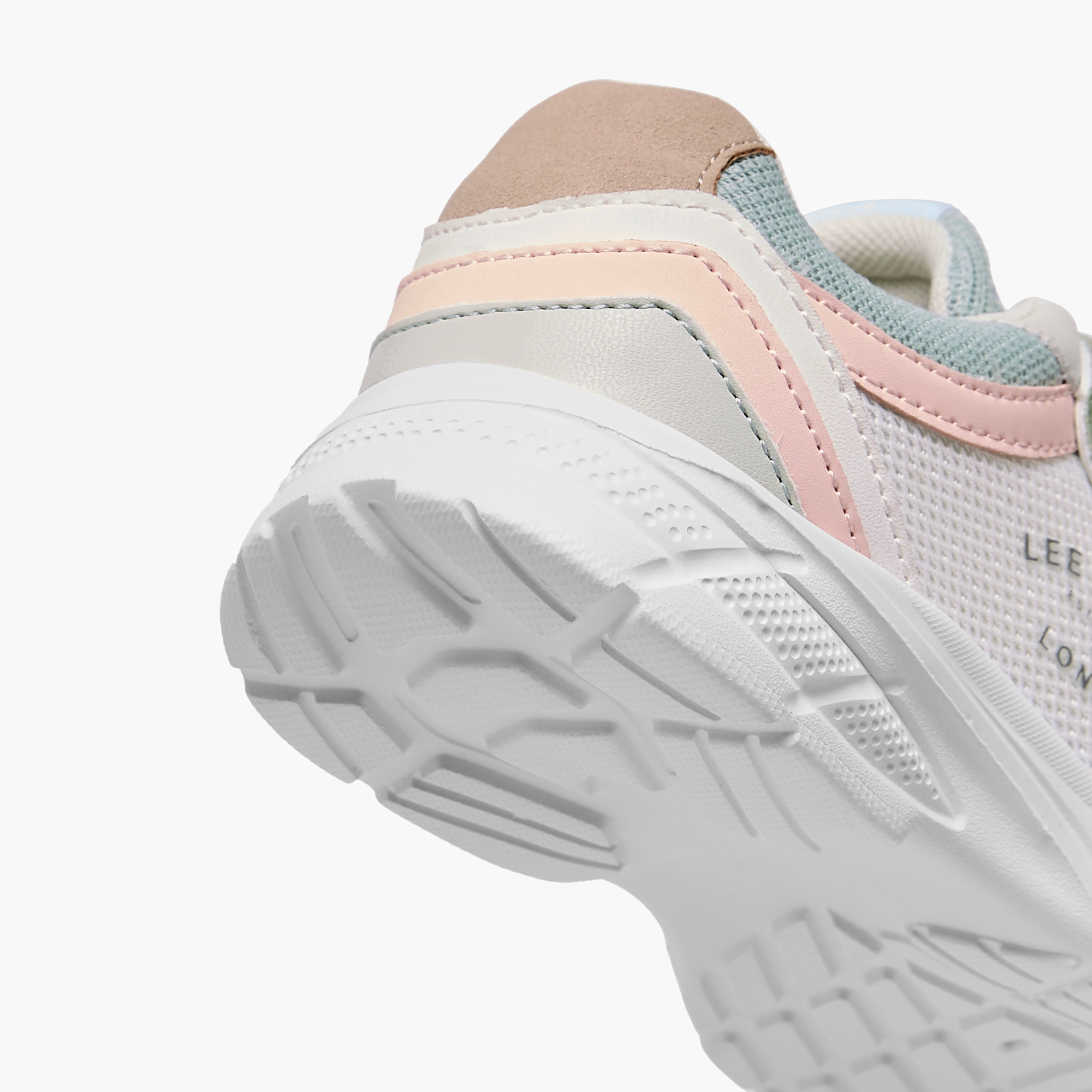 Lee Cooper Girls' Panelled Sneakers with Hook and Loop Closure-girls-shoes-sneakers-image-5