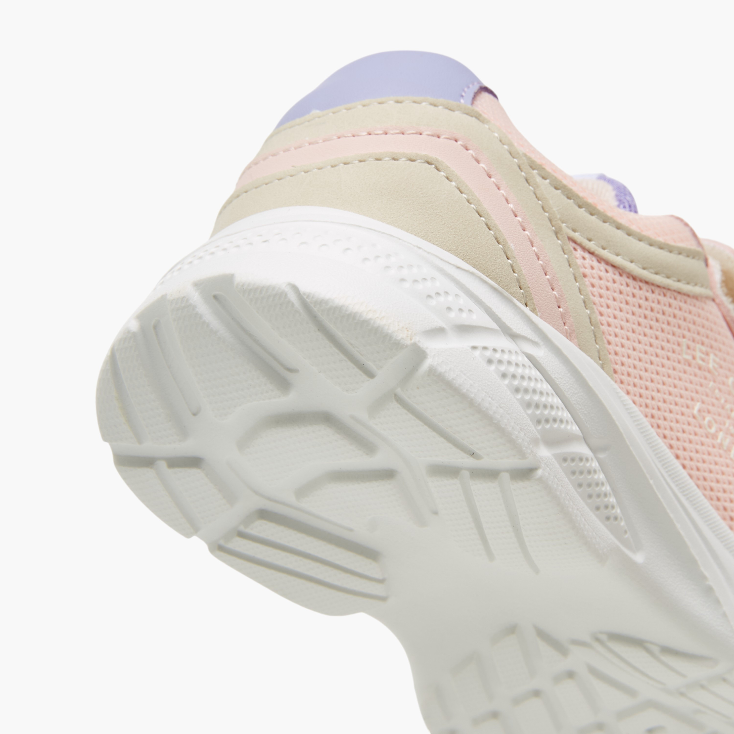 Lee Cooper Girls' Panelled Sneakers with Hook and Loop Closure-girls-shoes-sneakers-image-5