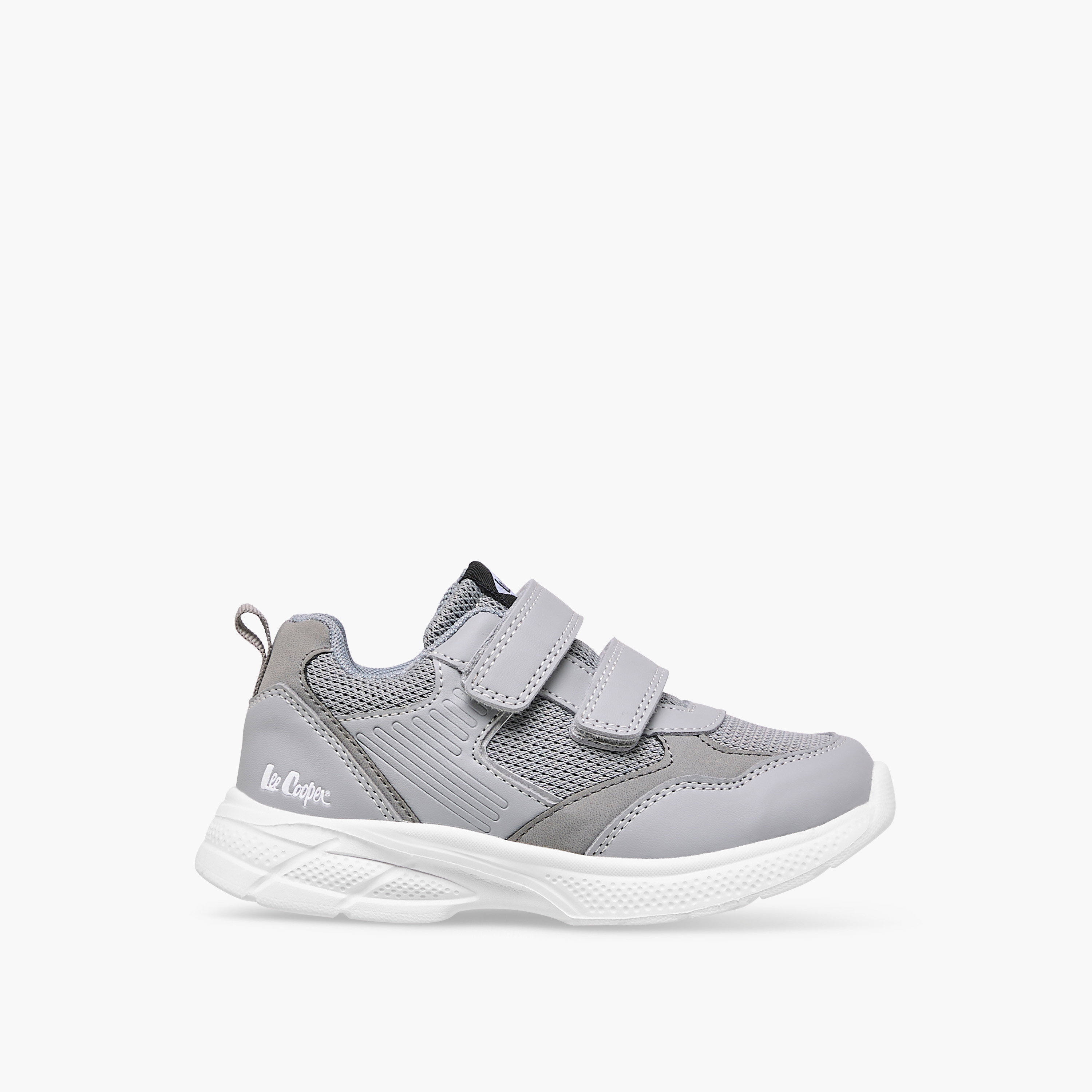 Lee Cooper Boys' Panelled Sneakers with Hook and Loop Closure-boys-shoes-sneakers-image-3
