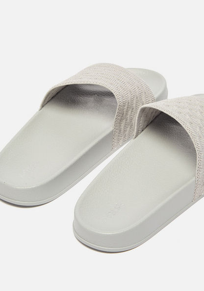 Aqua Textured Slide Slippers-Women%27s Flip Flops & Beach Slippers-image-2