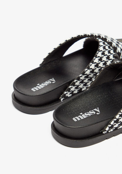 Missy Cross Strap Slip-On Slide Slippers