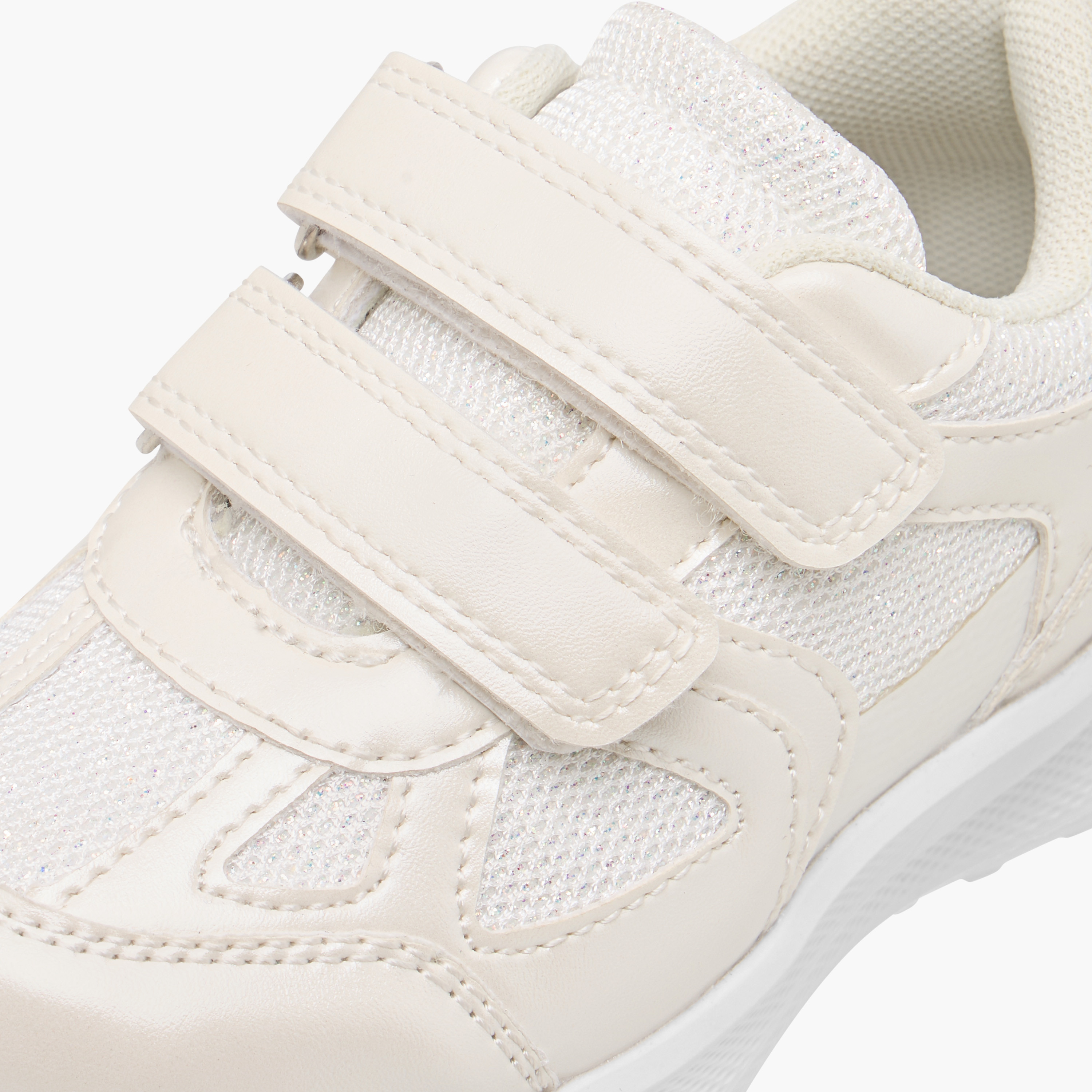 Barefeet Panelled Sneakers with Hook and Loop Closure-girls-shoes-sneakers-image-4