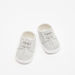 Barefeet Textured Slip-On Booties with Lace Detail-Baby Boy%27s Booties-thumbnailMobile-1