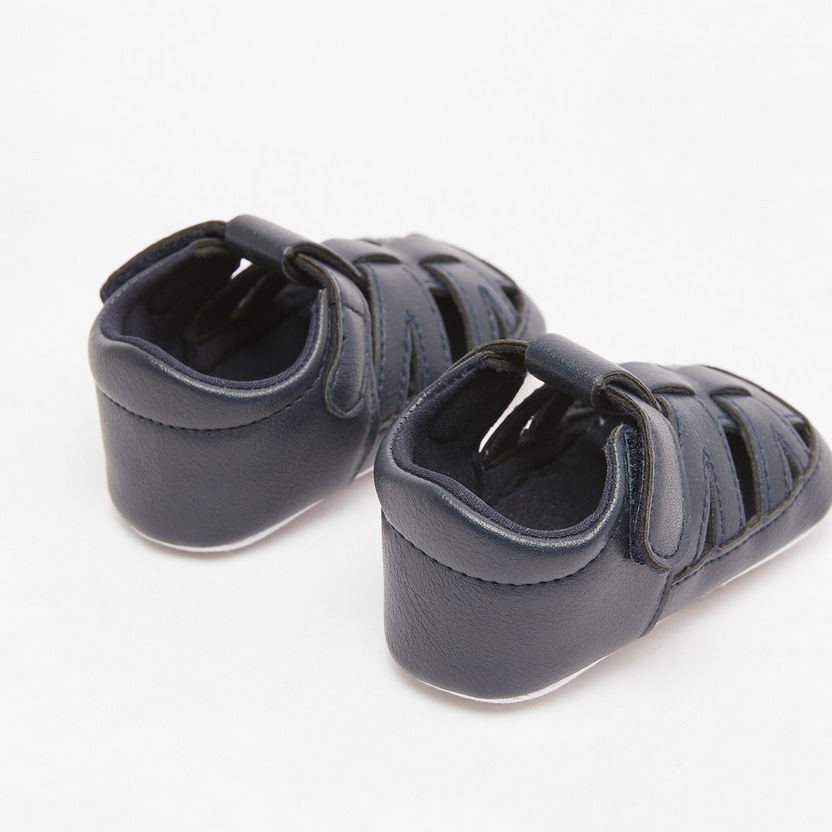 Barefeet Strappy Booties with Hook and Loop Closure-Baby Boy%27s Booties-image-2