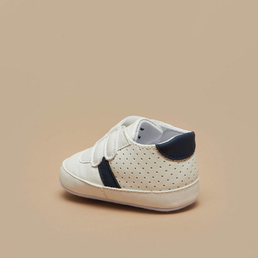 Barefeet Perforated Booties with Hook and Loop Closure-Baby Boy%27s Booties-image-1