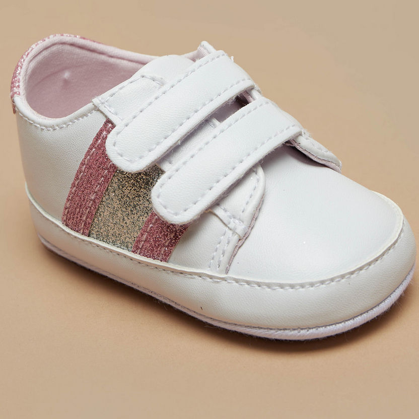 Barefeet Panelled Booties with Hook and Loop Closure-Baby Girl%27s Booties-image-4