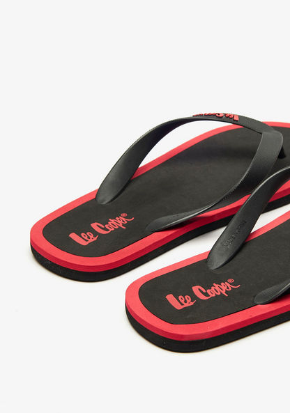 Lee Cooper Men's Logo Print Thong Slippers-Men%27s Flip Flops & Beach Slippers-image-2