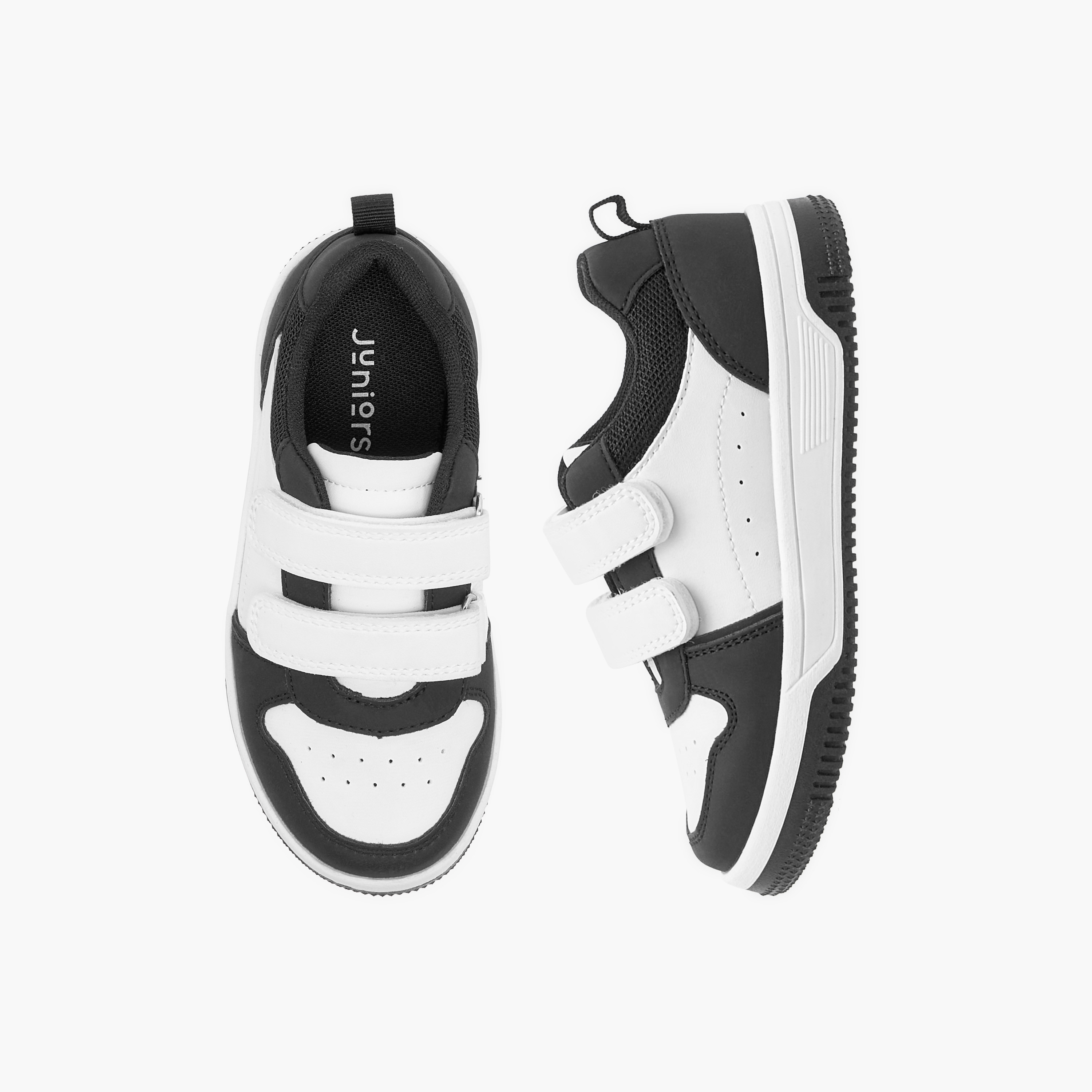 Juniors Colourblock Sneakers with Hook and Loop Closure