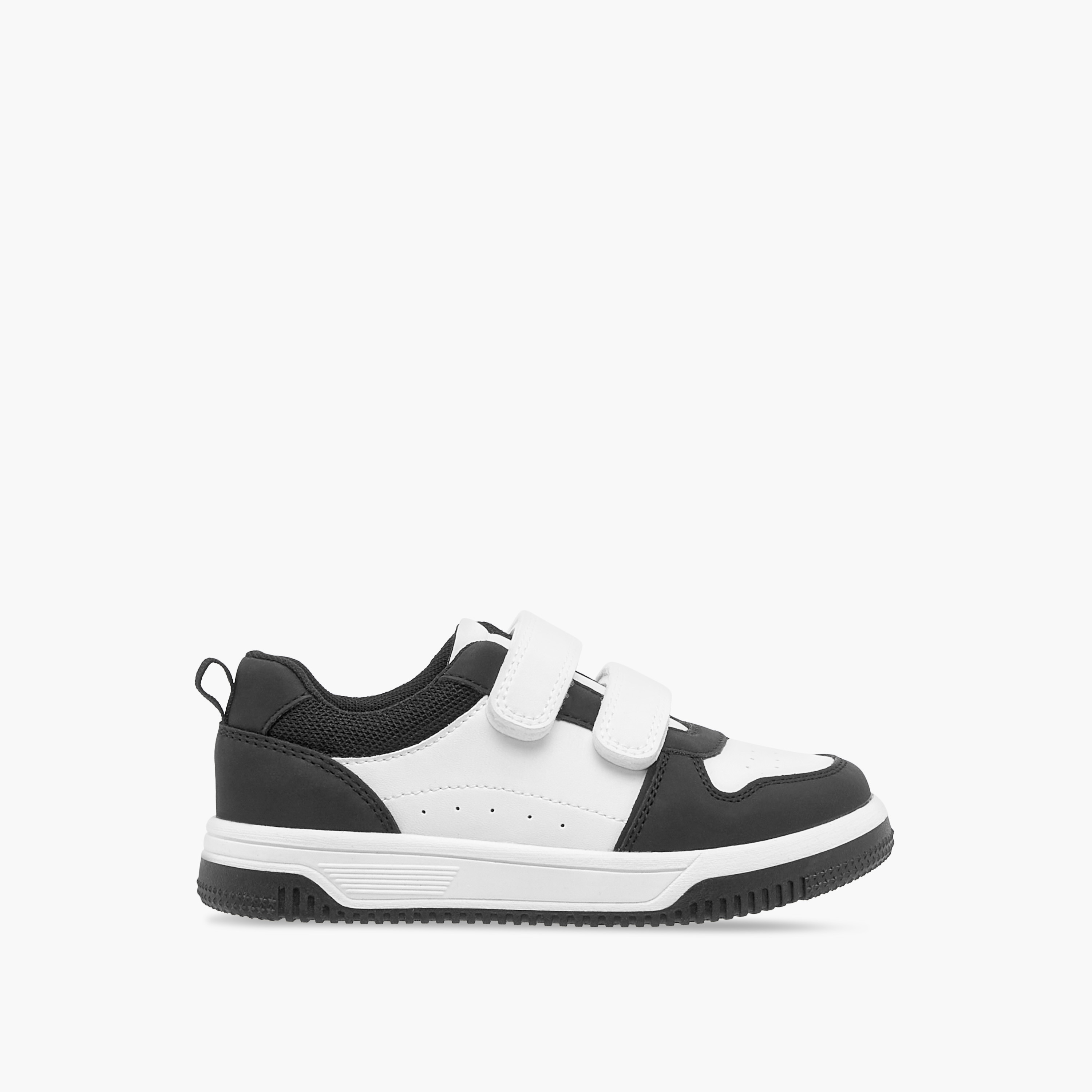 Juniors Colourblock Sneakers with Hook and Loop Closure-boys-shoes-sneakers-image-3