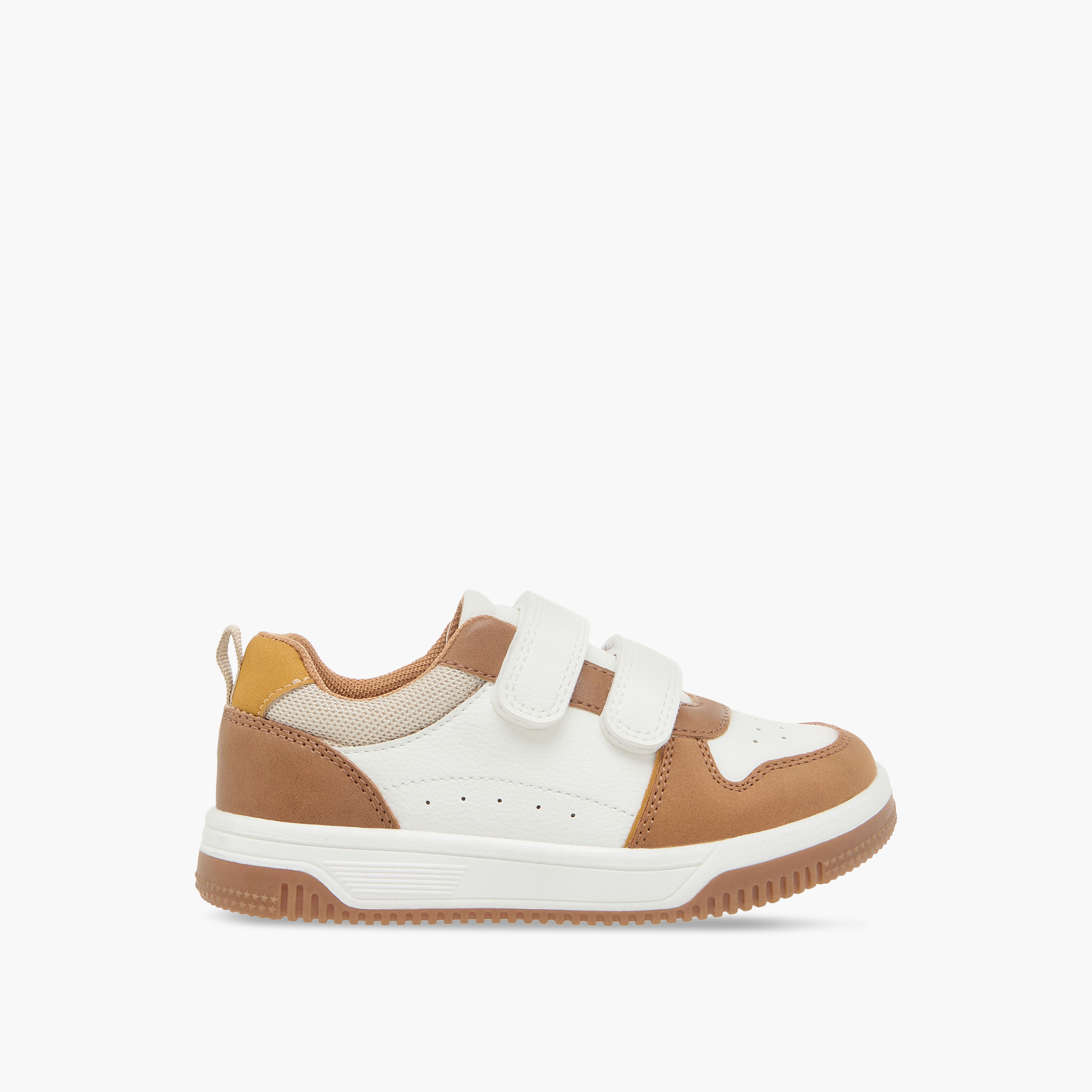 حذاء سنيكرز بشريط إغلاق لاصق وتصميم قوالب ملونة من جونيورز-boys-shoes-schoolshoes-image-3