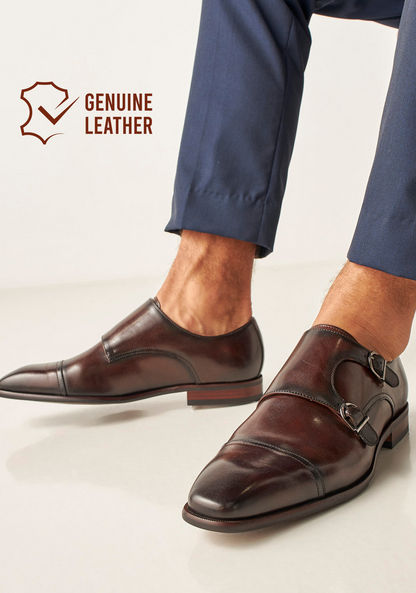 Duchini Men's Slip-On Monk Shoes-Men%27s Formal Shoes-image-0