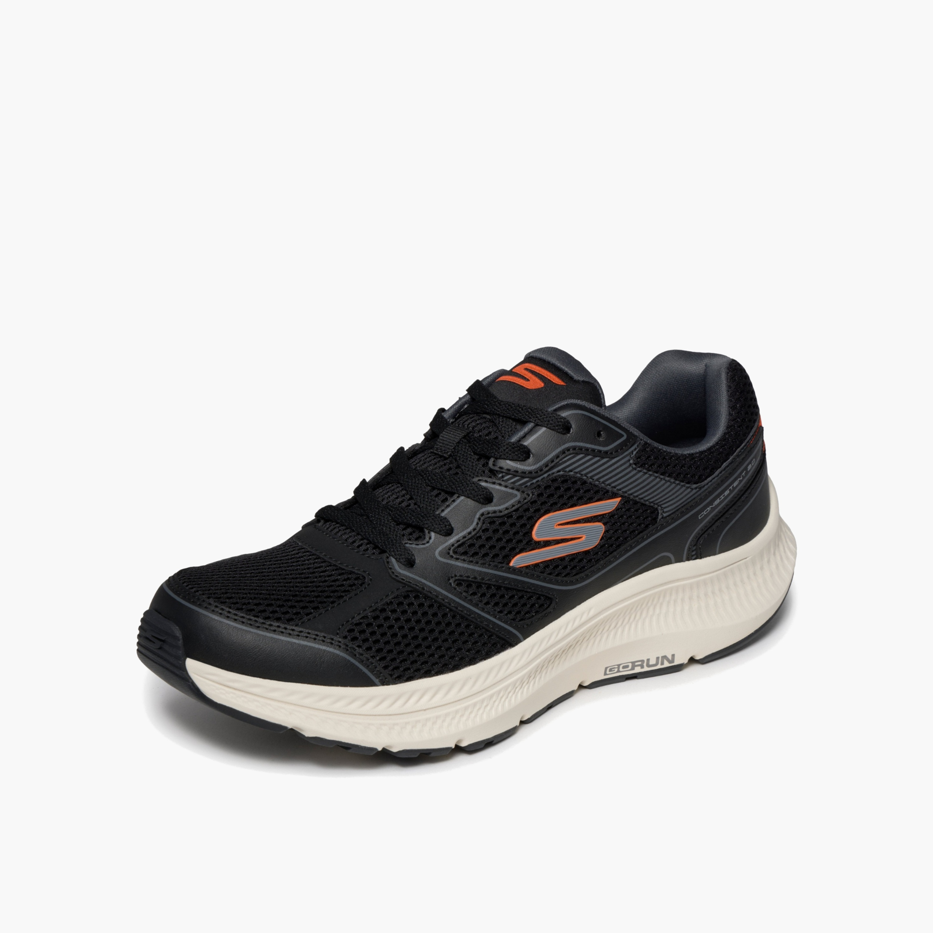 حذاء رياضي جلد برباط إغلاق للرجال من سكيتشرز-men-shoes-sneakers-image-3