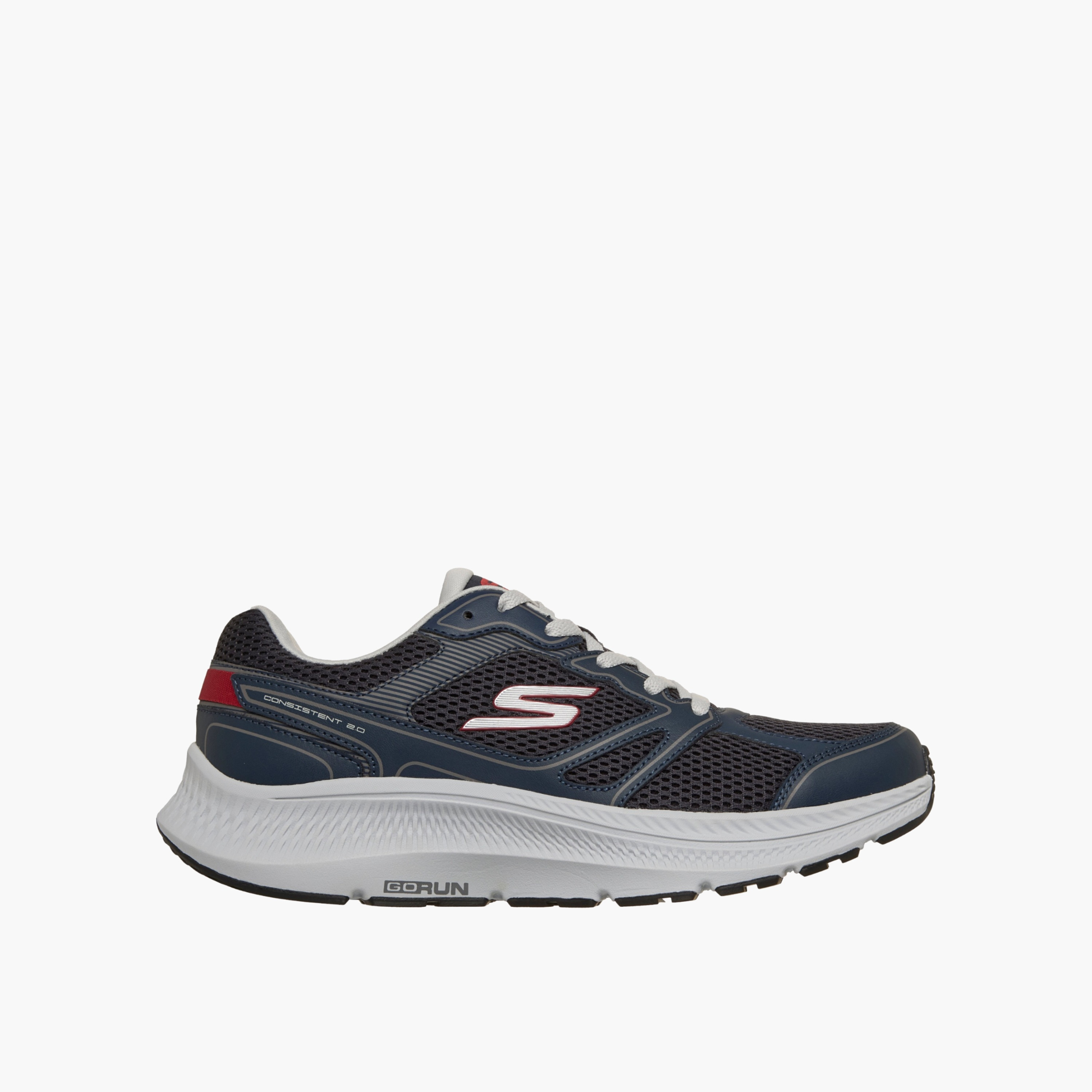 حذاء جري جلد برباط للرجال من سكيتشرز-sports-men-shoes-image-1