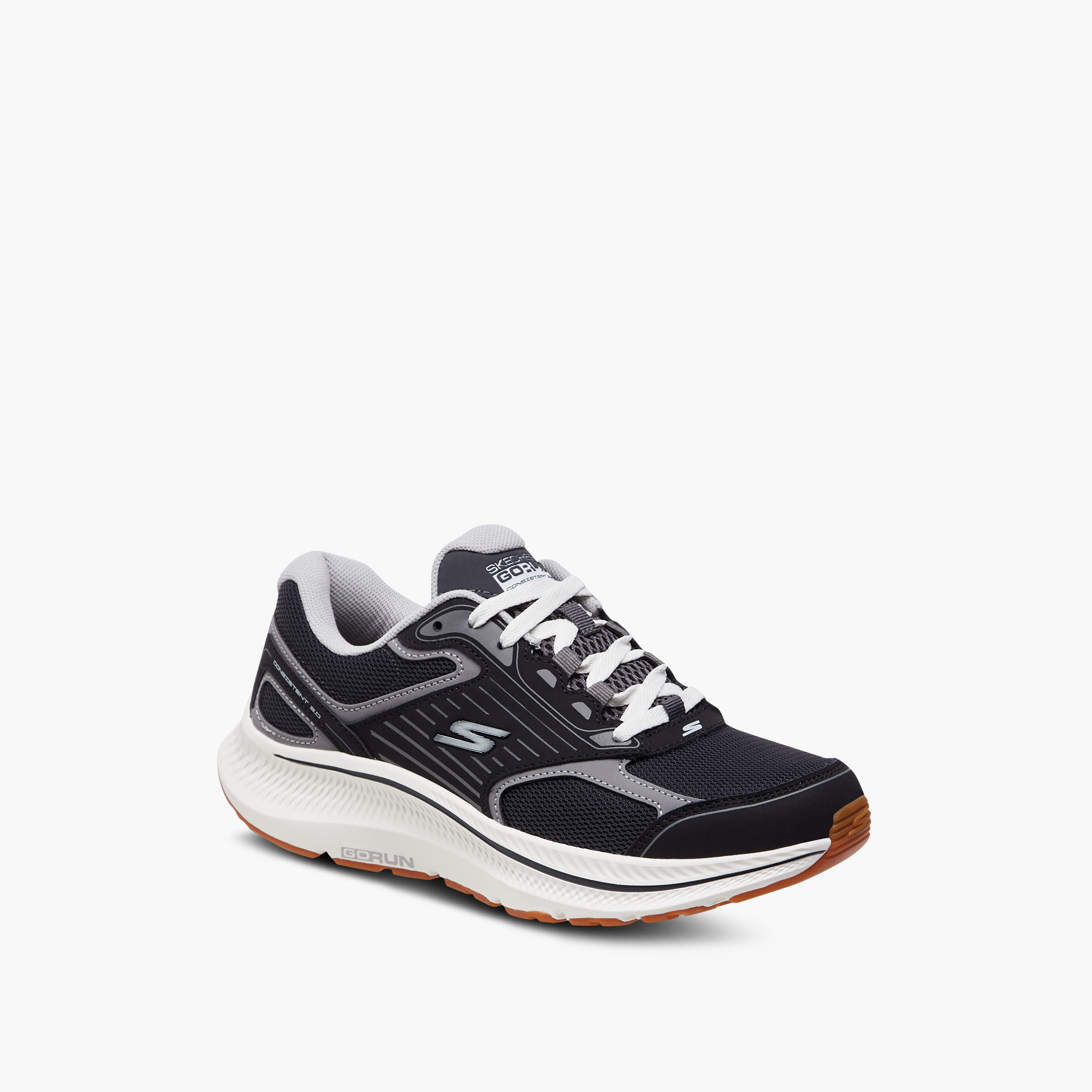 Skechers Go Run Consistent 2.0 Men Air Cooled Goga Mat Running Shoes 220866-BKOR | OE-sports-men-shoes-image-2