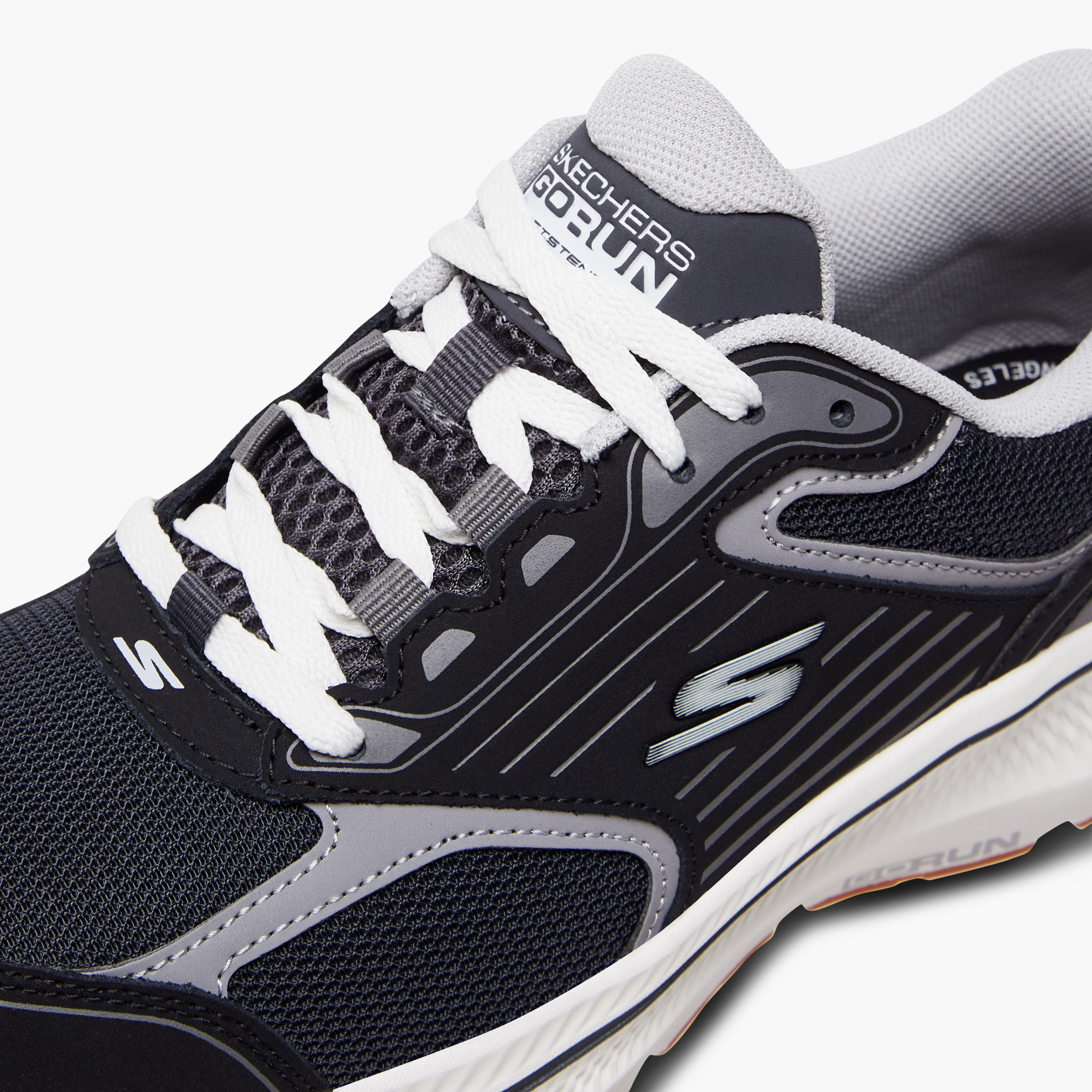 Skechers Go Run Consistent 2.0 Men Air Cooled Goga Mat Running Shoes 220866-BKOR | OE-sports-men-shoes-image-4