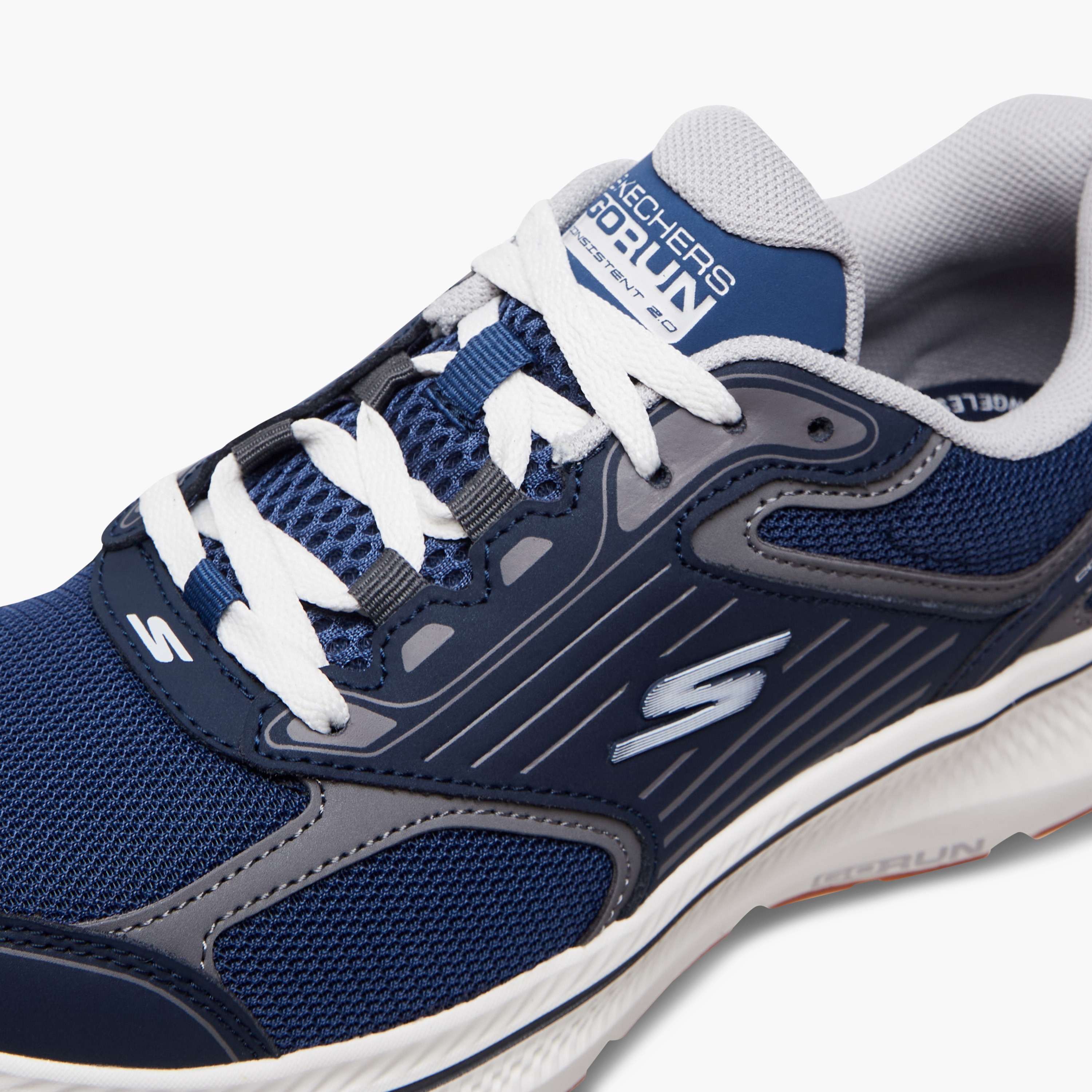 Skechers Go Run Consistent 2.0 Men Air Cooled Goga Mat Running Shoes 220866-BKOR | OE-sports-men-shoes-image-9