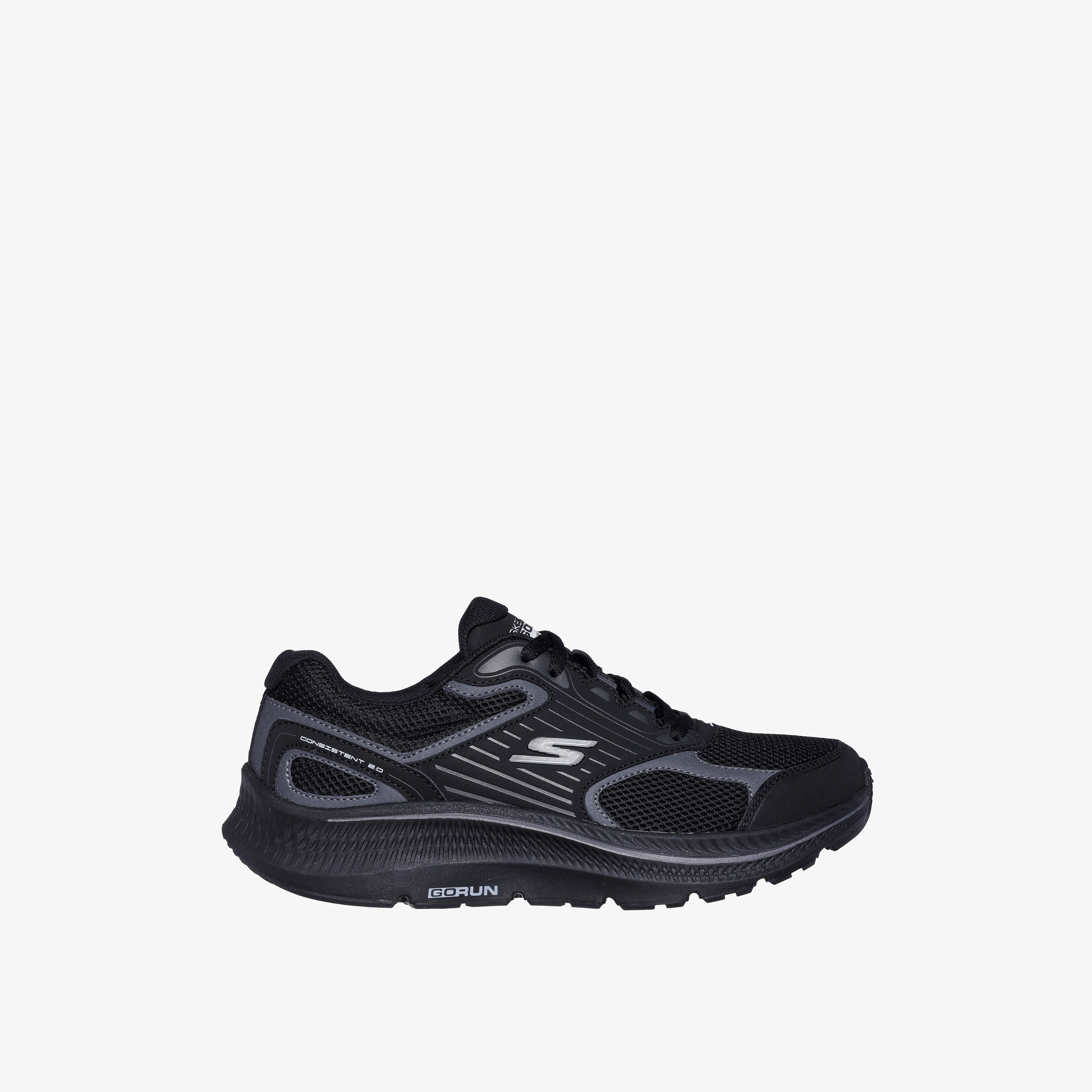 Skechers Men's Panelled Lace-Up Running Shoes - GO RUN CONSISTENT 2.0 - SILVER WOLF-sports-men-shoes-image-2