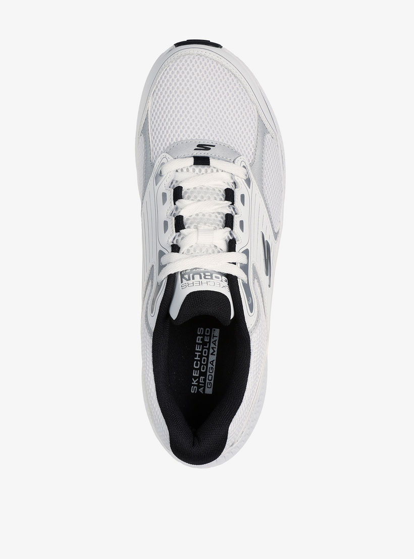 حذاء جري متعدد التصاميم برباط إغلاق للرجال من سكيتشرز - GO RUN CONSISTENT 2.0 - SILVER WOLF-sports-men-shoes-image-2