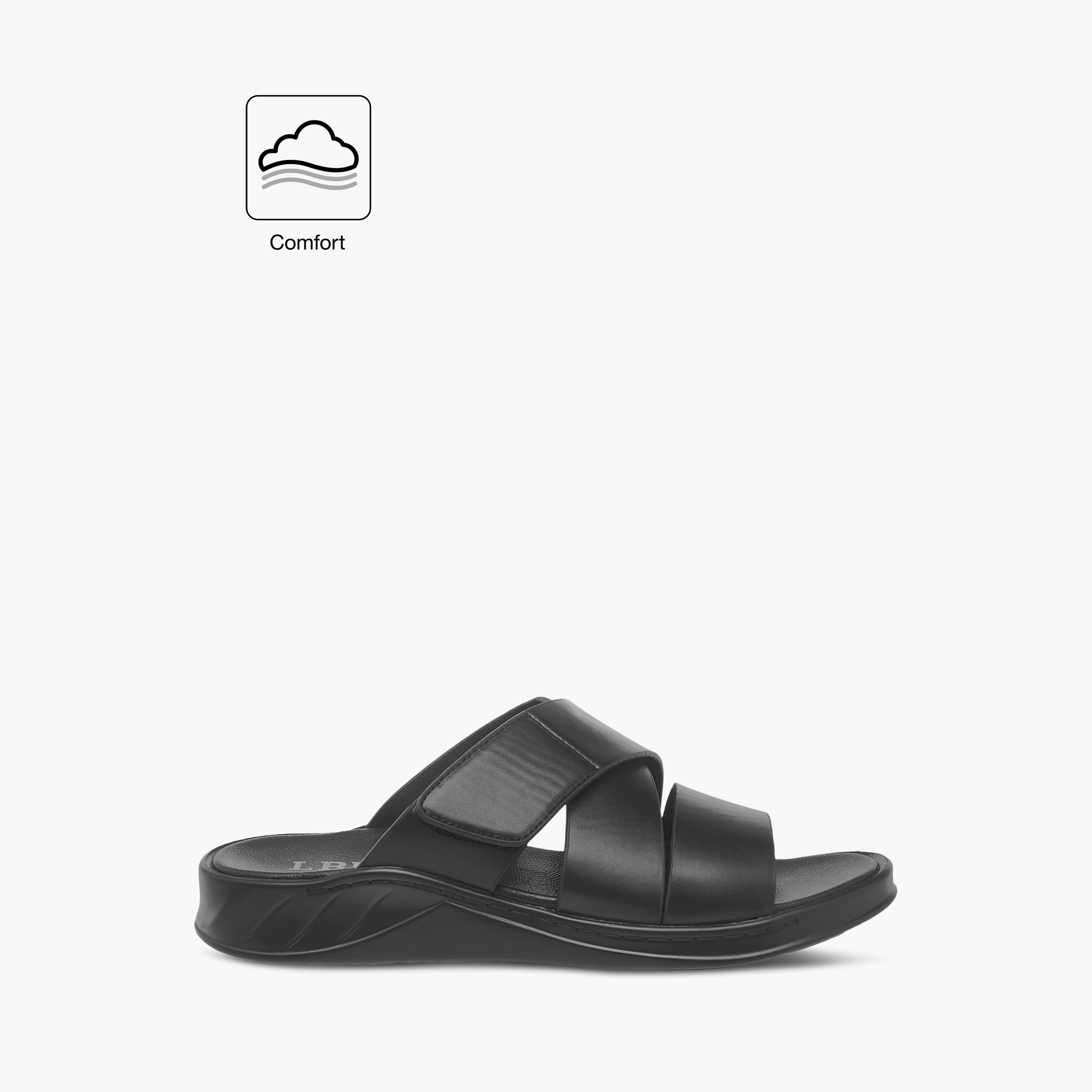 صندل عربي مريح سادة سهل الارتداء من إل بي إل من شو إكسبريس-men-shoes-sandals-image-2