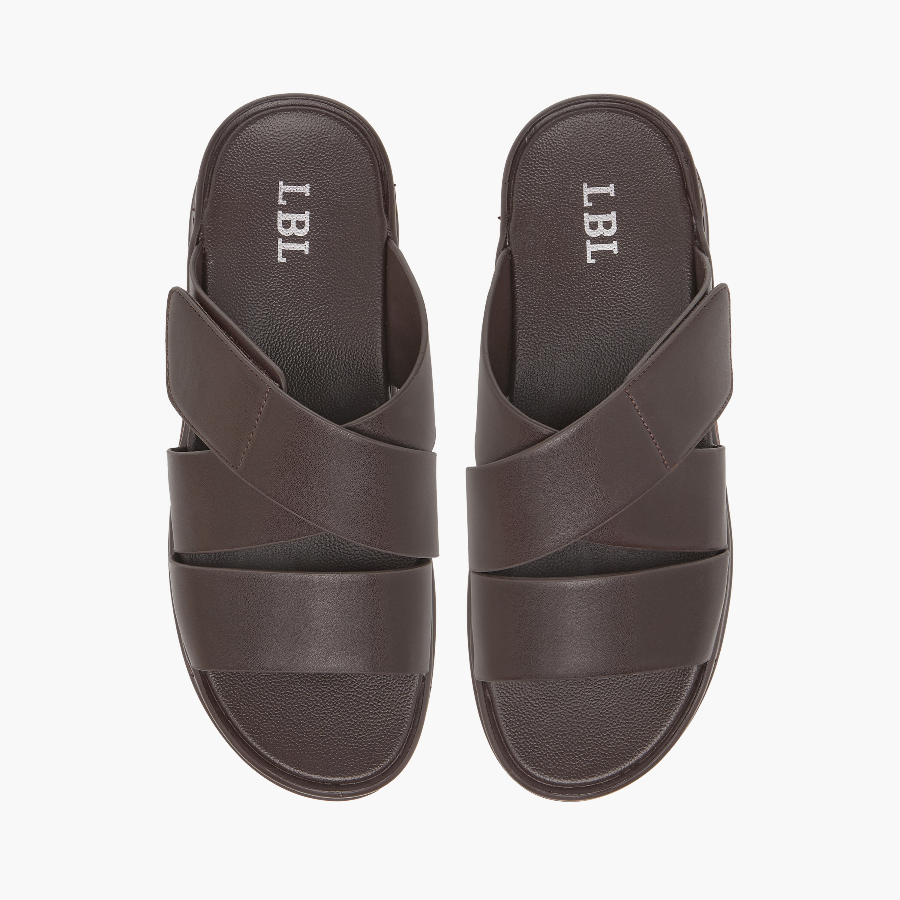 صندل عربي مريح سادة سهل الارتداء من إل بي إل من شو إكسبريس-men-shoes-sandals-image-1