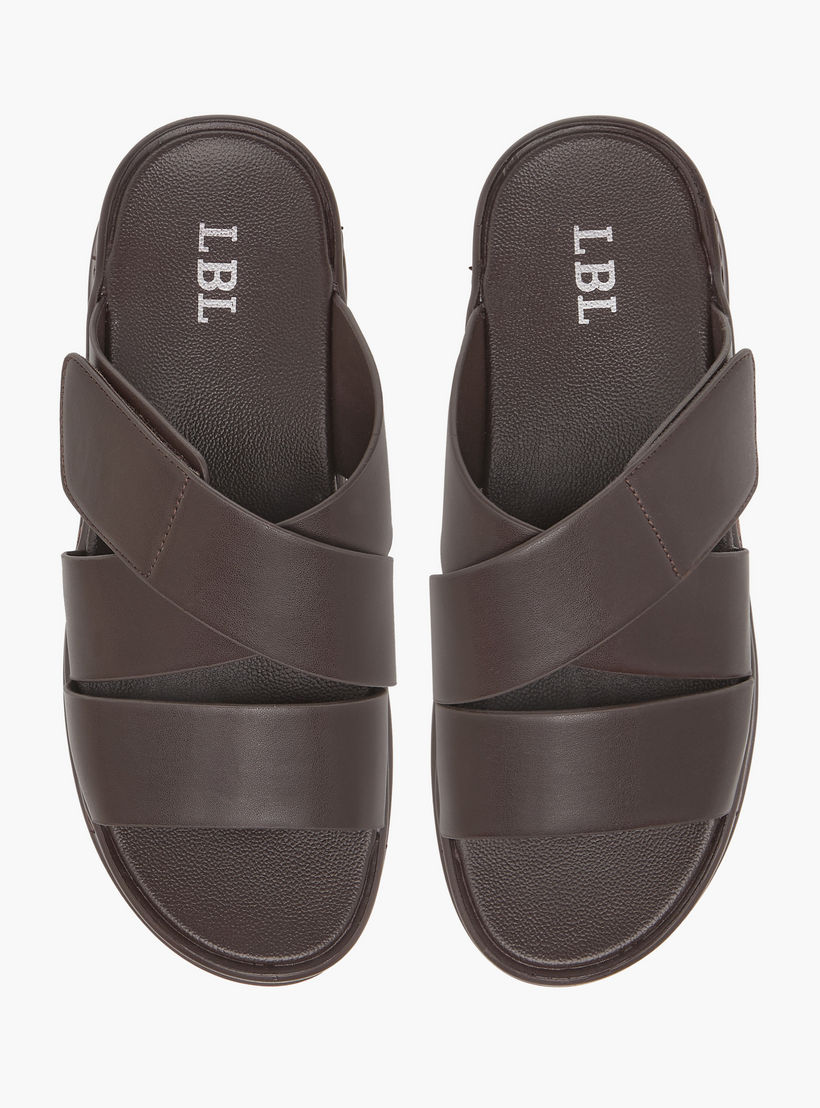 صندل عربي مريح سادة سهل الارتداء من إل بي إل من شو إكسبريس-men-shoes-sandals-image-1