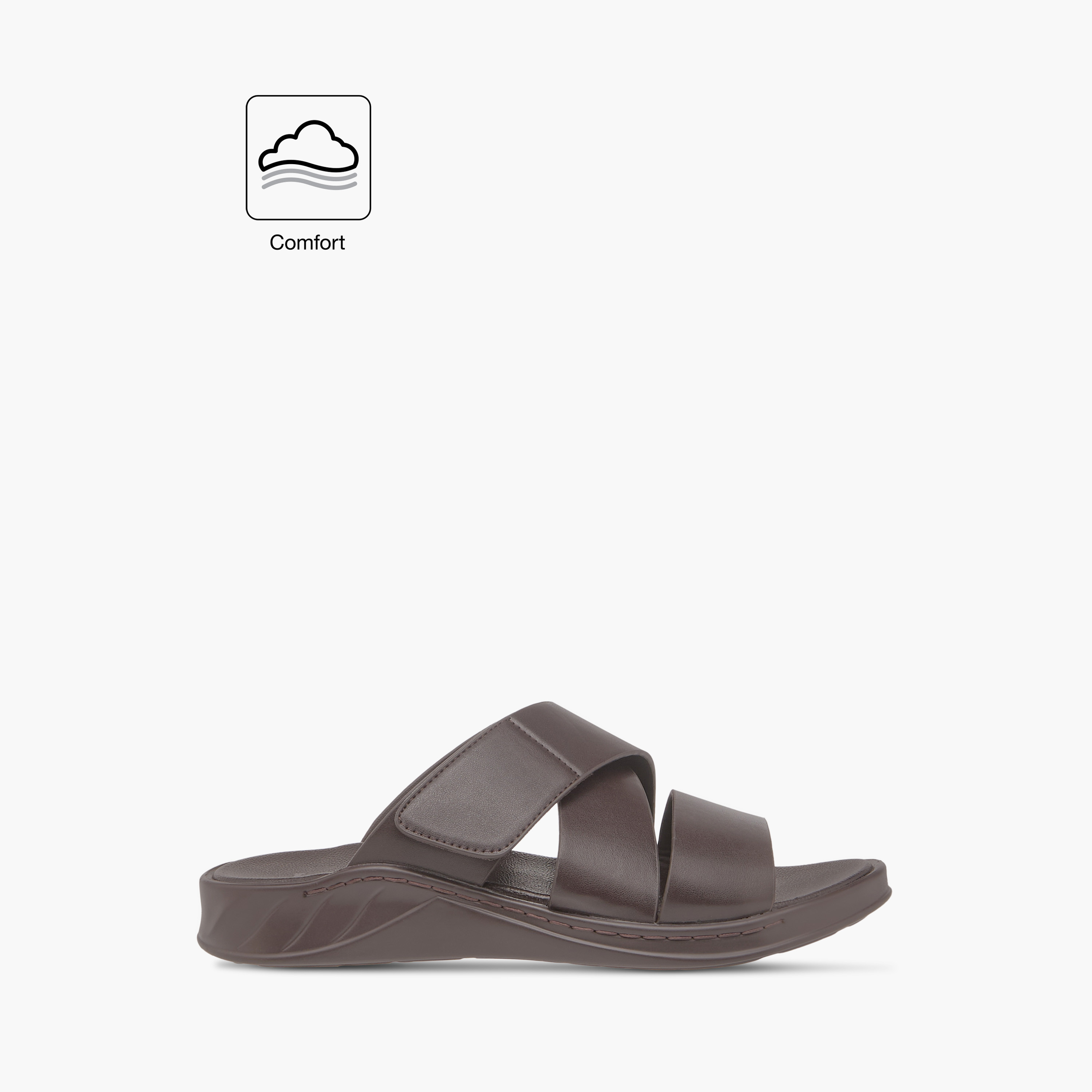 صندل عربي مريح سادة سهل الارتداء من إل بي إل من شو إكسبريس-men-shoes-sandals-image-2