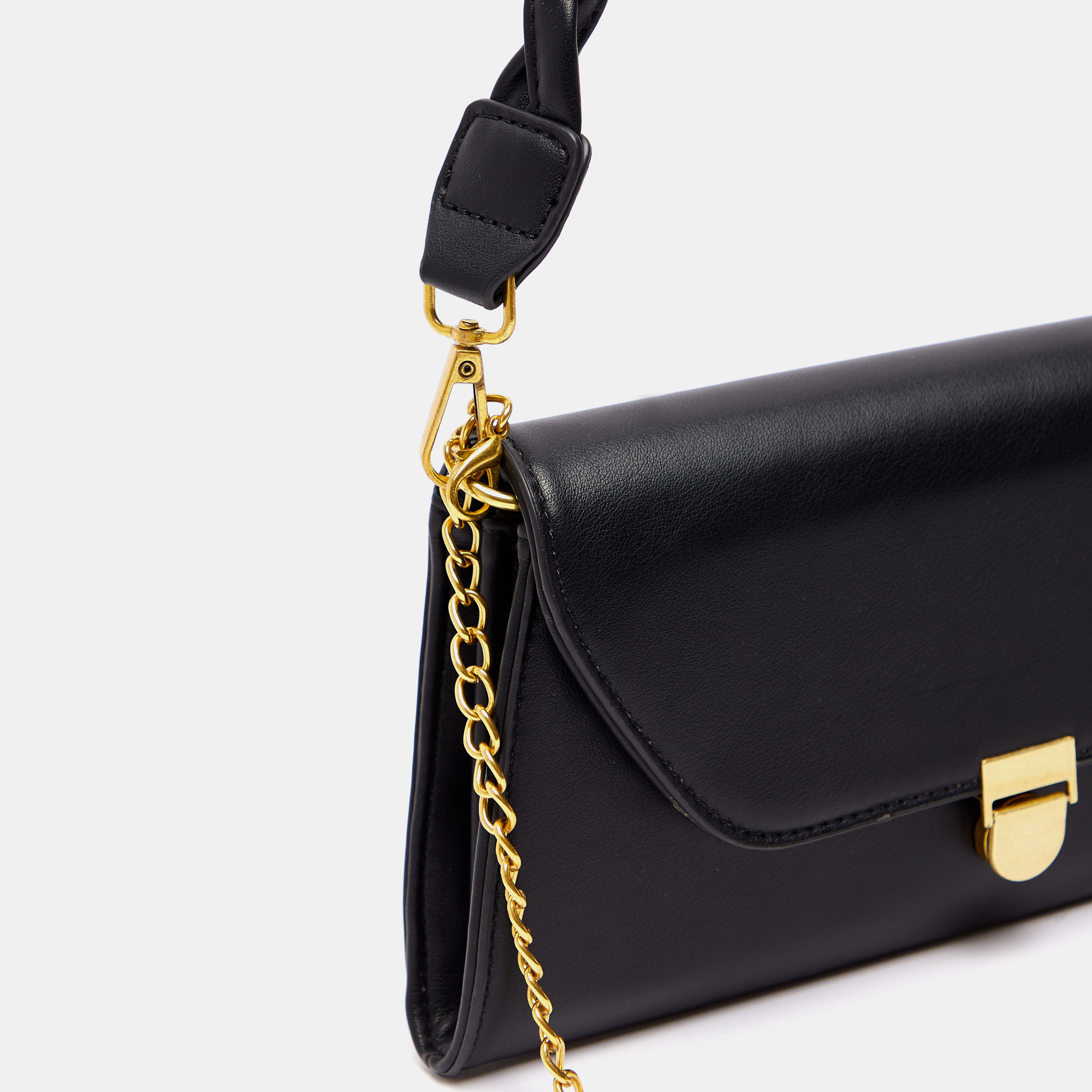 Solid Shoulder Bag with Detachable Strap and Flap Closure-women-bagsandwallets-handbags-image-5