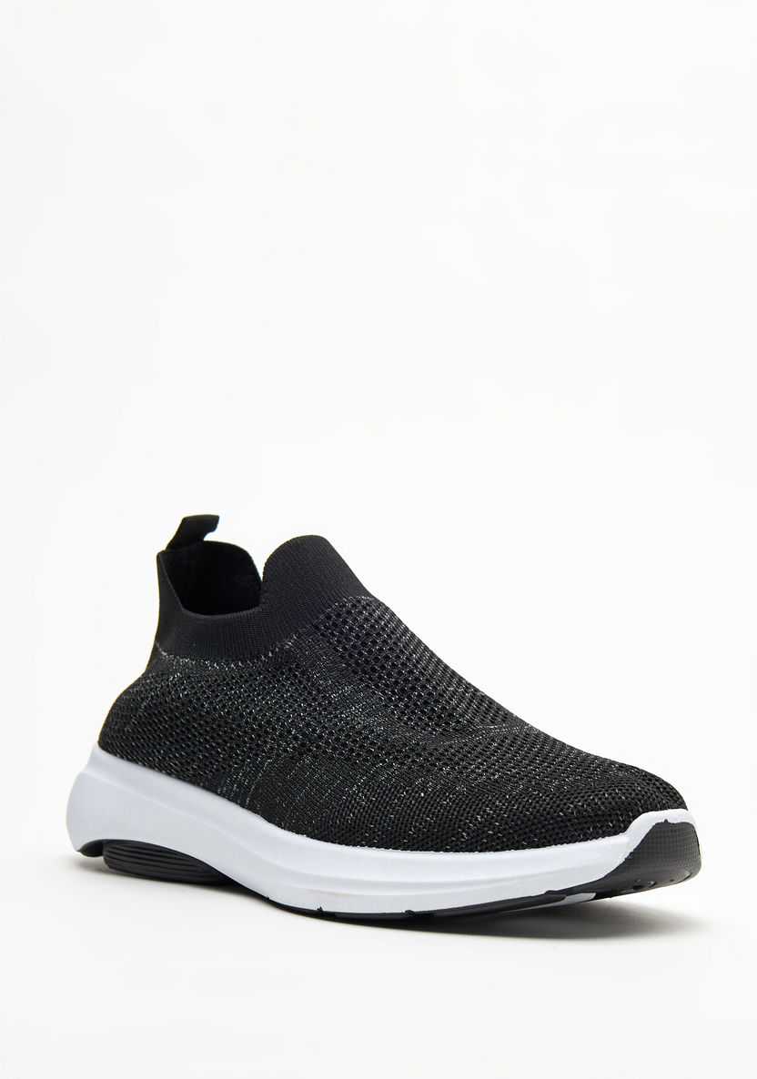 Buy Men's Textured Slip-On Walking Shoes with Pull Up Tab Online ...