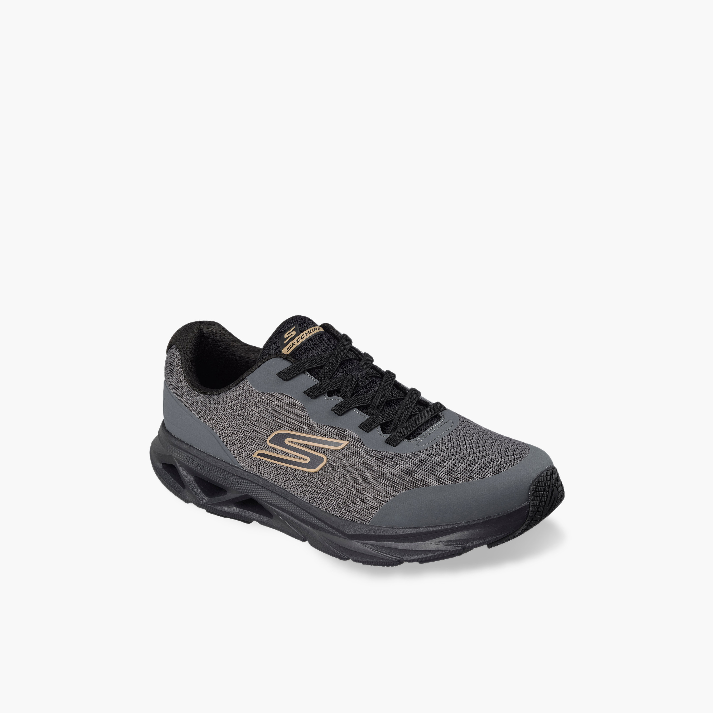 Skechers Men Glide Step Vortex Lace-Up Sports Shoes-sports-men-shoes-image-1