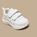 Juniors Iridescent Sneakers with Hook and Loop Closure-Girl%27s Sneakers-thumbnailMobile-4
