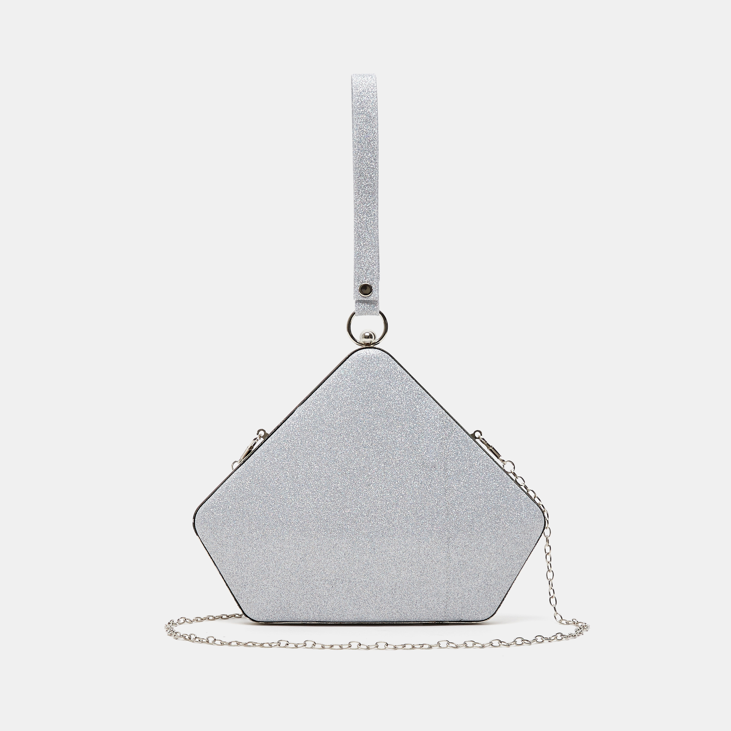 شنطة كلاتش ميتاليك بحزام سلسلة وحلقة معصم-women-bagsandwallets-handbags-image-1