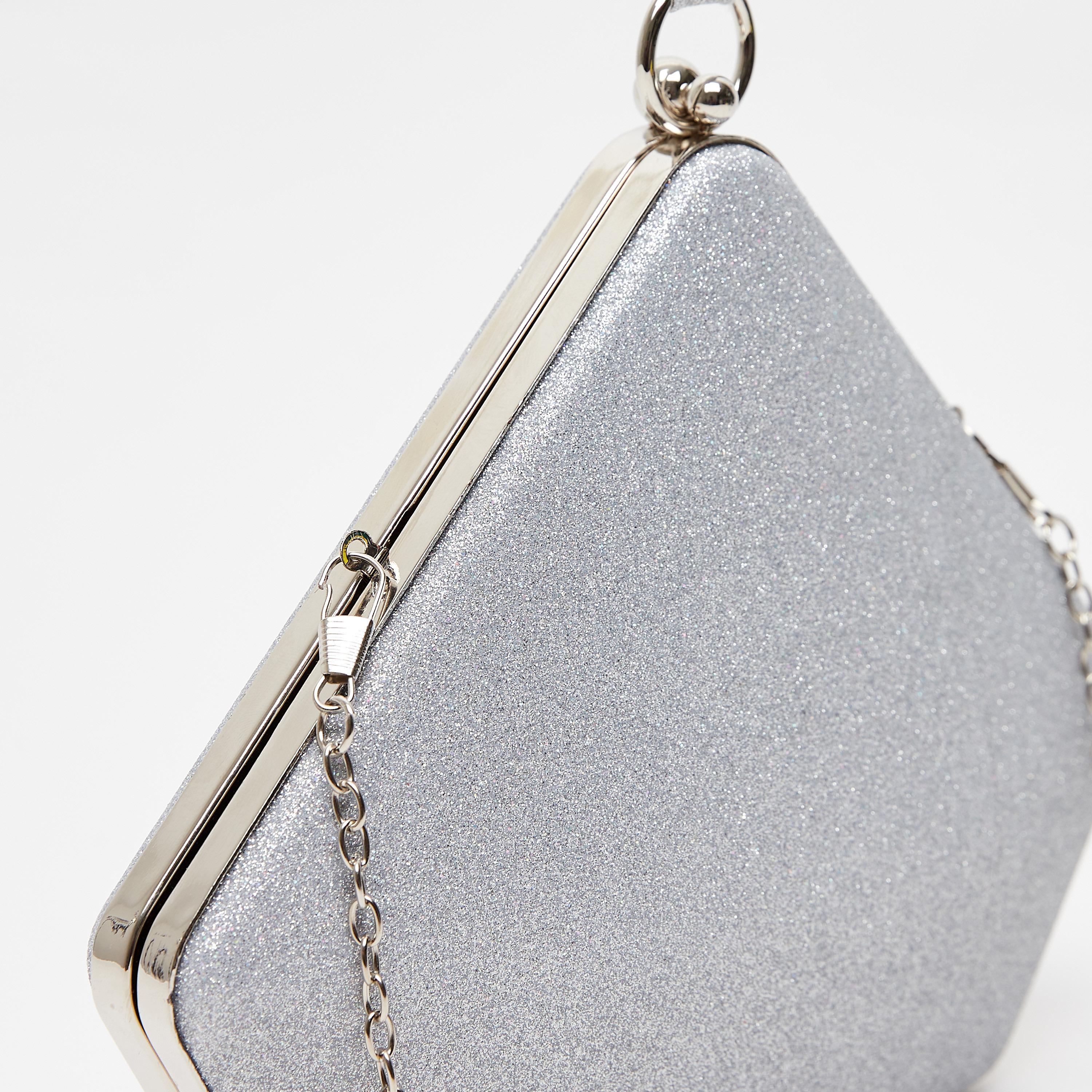 شنطة كلاتش ميتاليك بحزام سلسلة وحلقة معصم-women-bagsandwallets-handbags-image-3