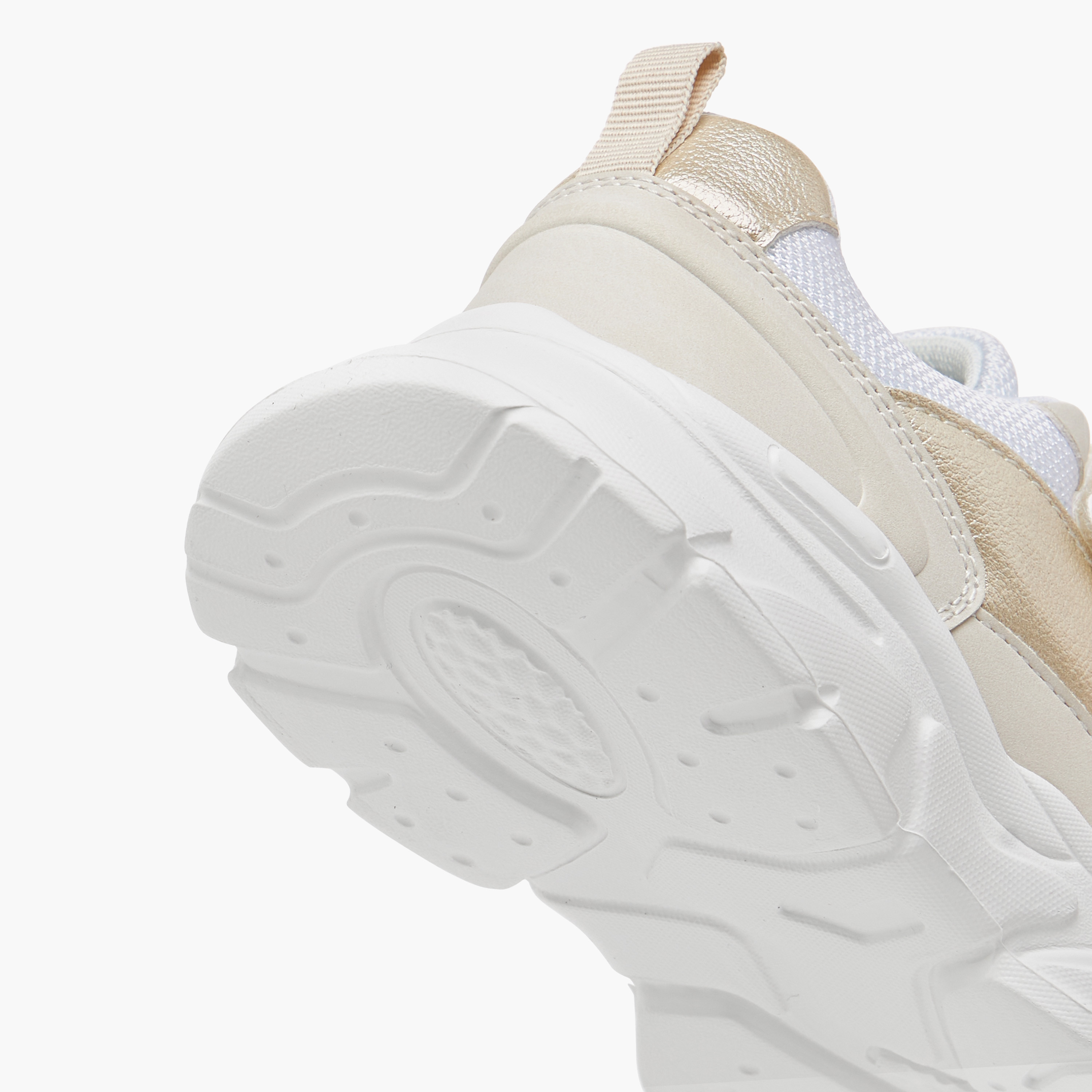 Little Missy Panelled Sneakers with Hook and Loop Closure-girls-shoes-sneakers-image-5