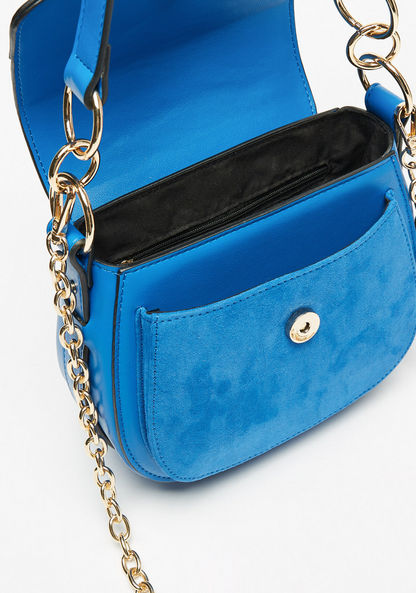 Haadana Solid Shoulder Bag with Ring Accent-Women%27s Handbags-image-3