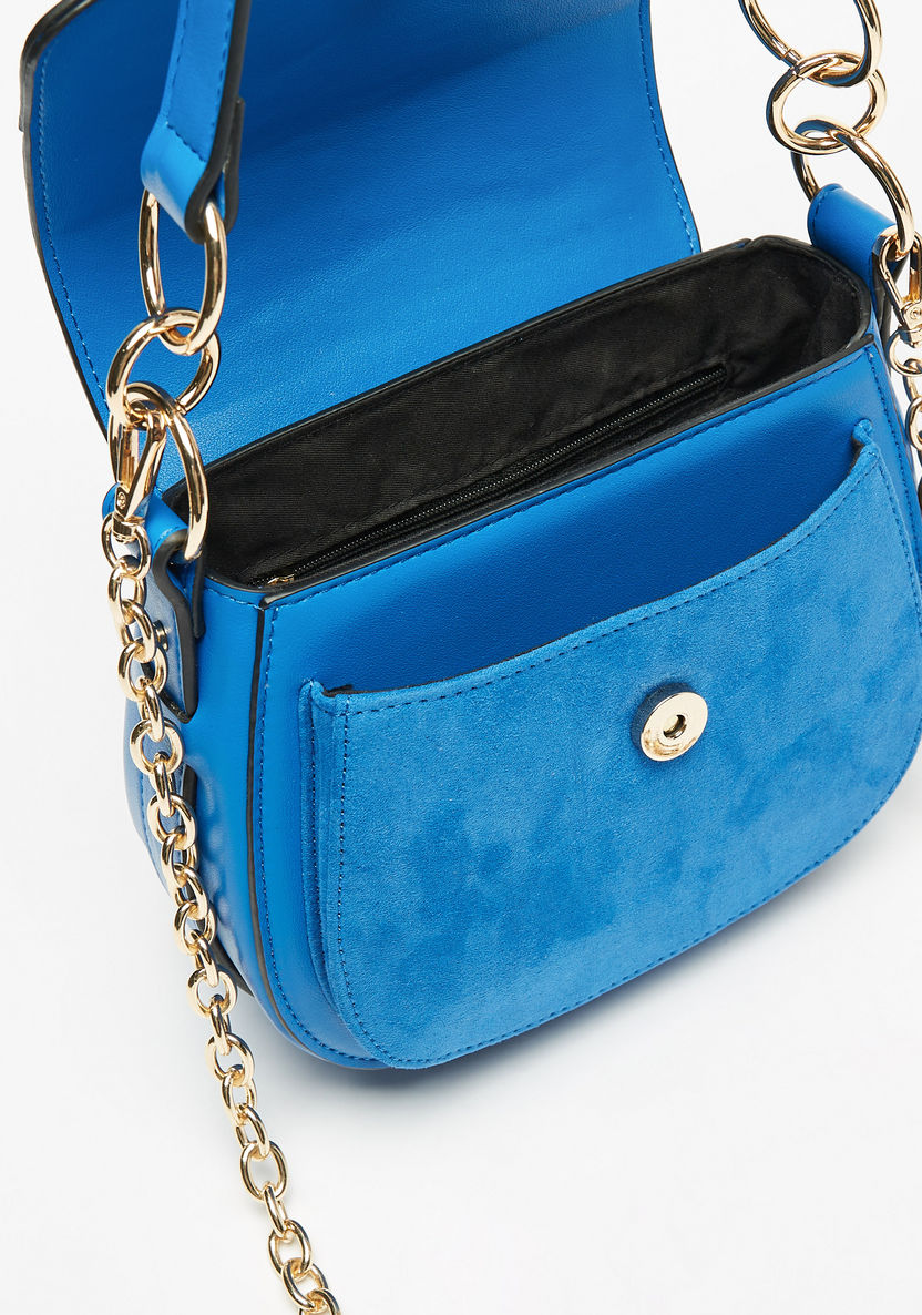 Haadana Solid Shoulder Bag with Ring Accent-Women%27s Handbags-image-3