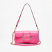 Haadana Solid Shoulder Bag with Buckle Detail-Women%27s Handbags-thumbnailMobile-0