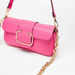 Haadana Solid Shoulder Bag with Buckle Detail-Women%27s Handbags-thumbnailMobile-2
