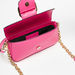 Haadana Solid Shoulder Bag with Buckle Detail-Women%27s Handbags-thumbnailMobile-3