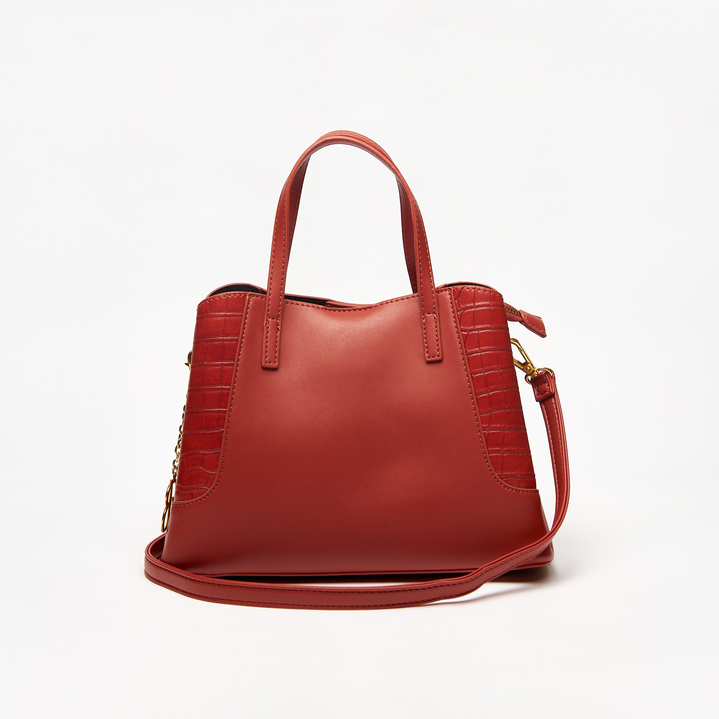 شنطة توتي سادة بأحزمة مزدوجة وسحاب إغلاق من فلورا بيلا-women-bagsandwallets-handbags-image-1